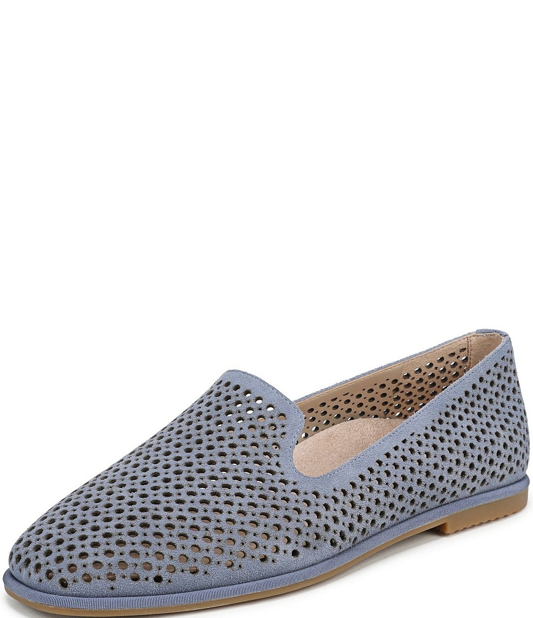 Vionic Willa 2.0 Perforated Suede Slip On Loafers