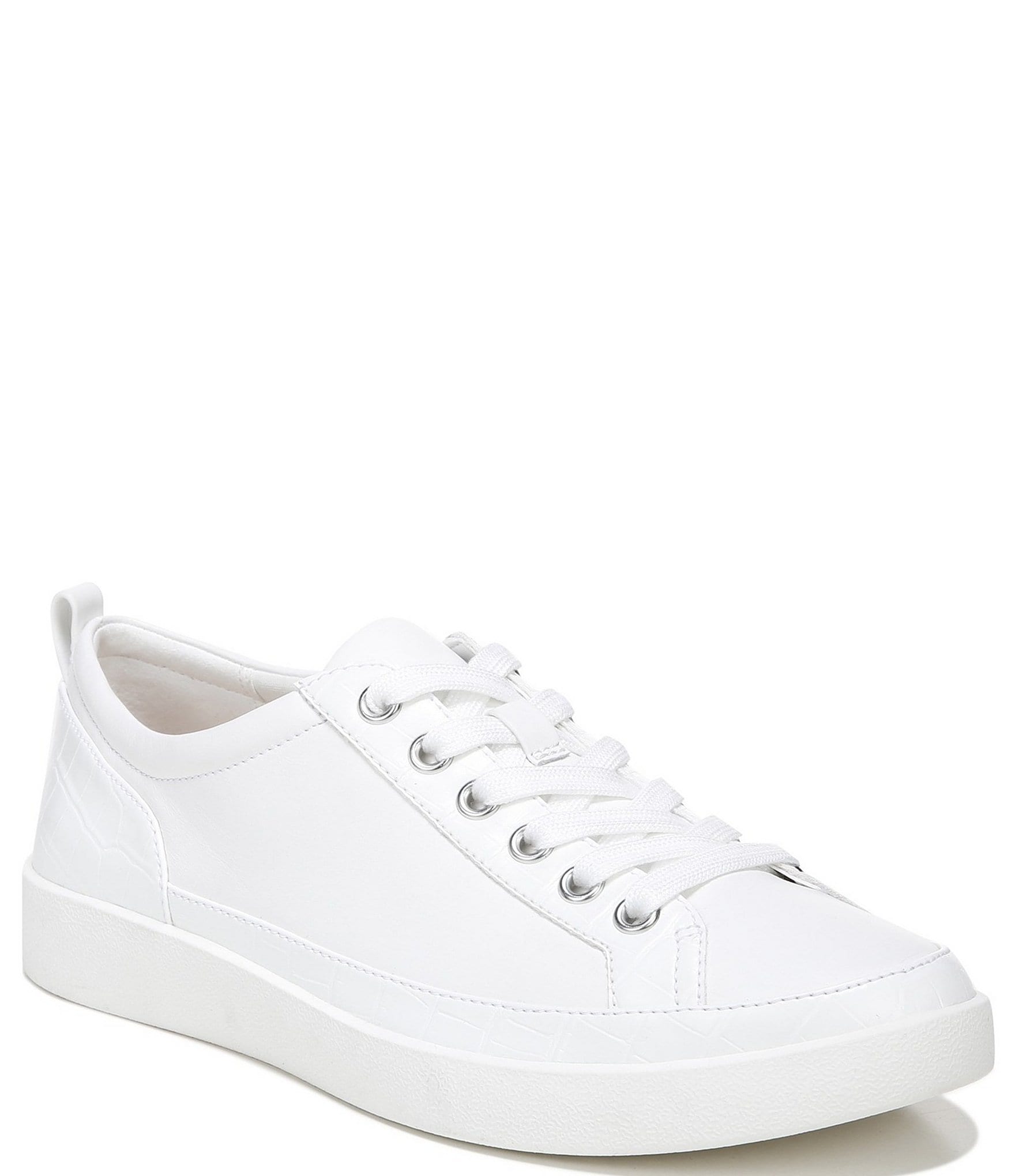 COACH Women's C201 Low-Top Signature Jacquard and Leather Retro Sneakers