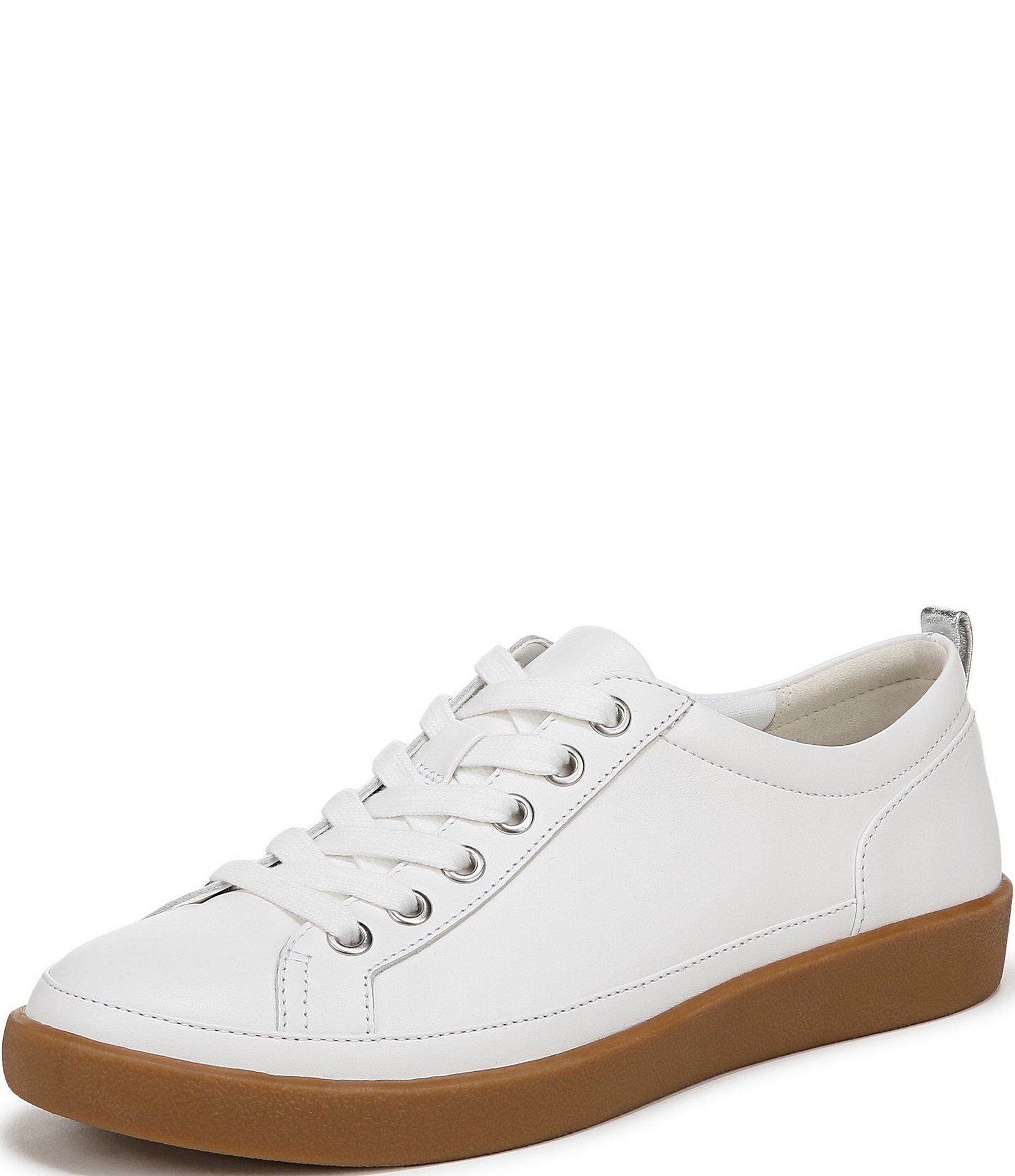 Vionic Winny Leather Lace-Up Sneakers