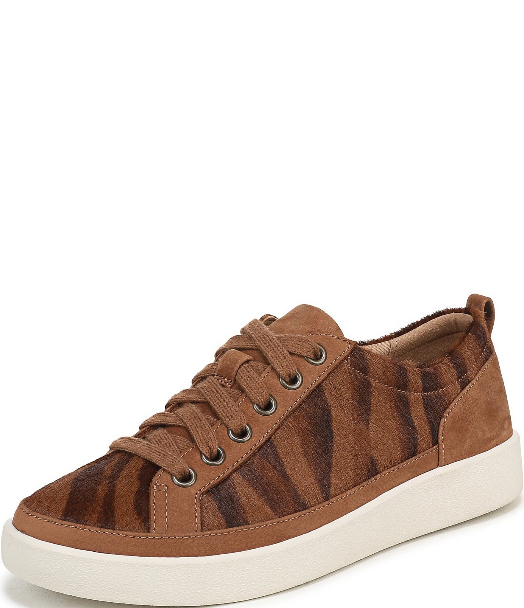 Vionic Winny Printed Calf Hair Lace Up Sneakers
