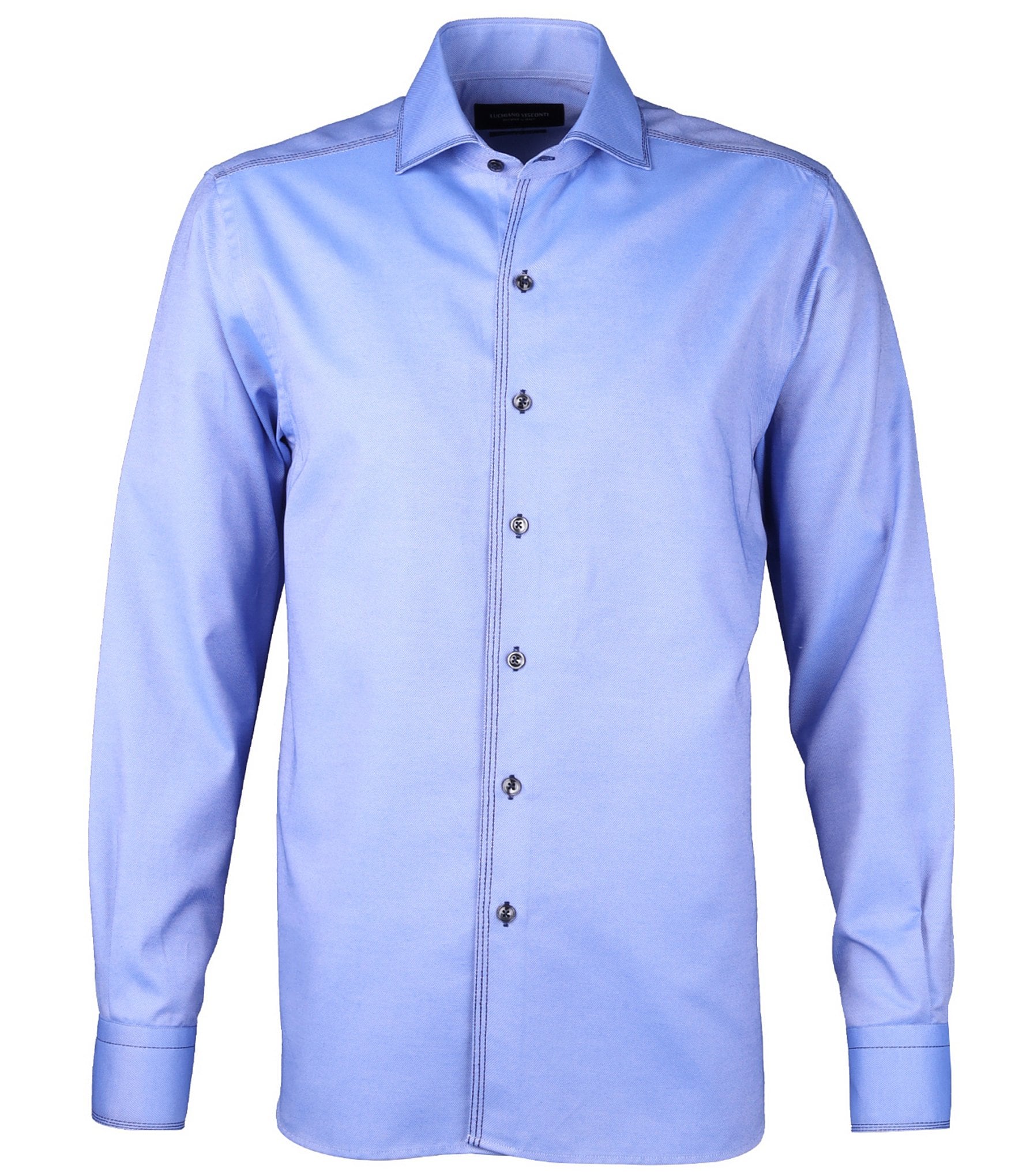 Visconti Solid Long Sleeve Woven Shirt