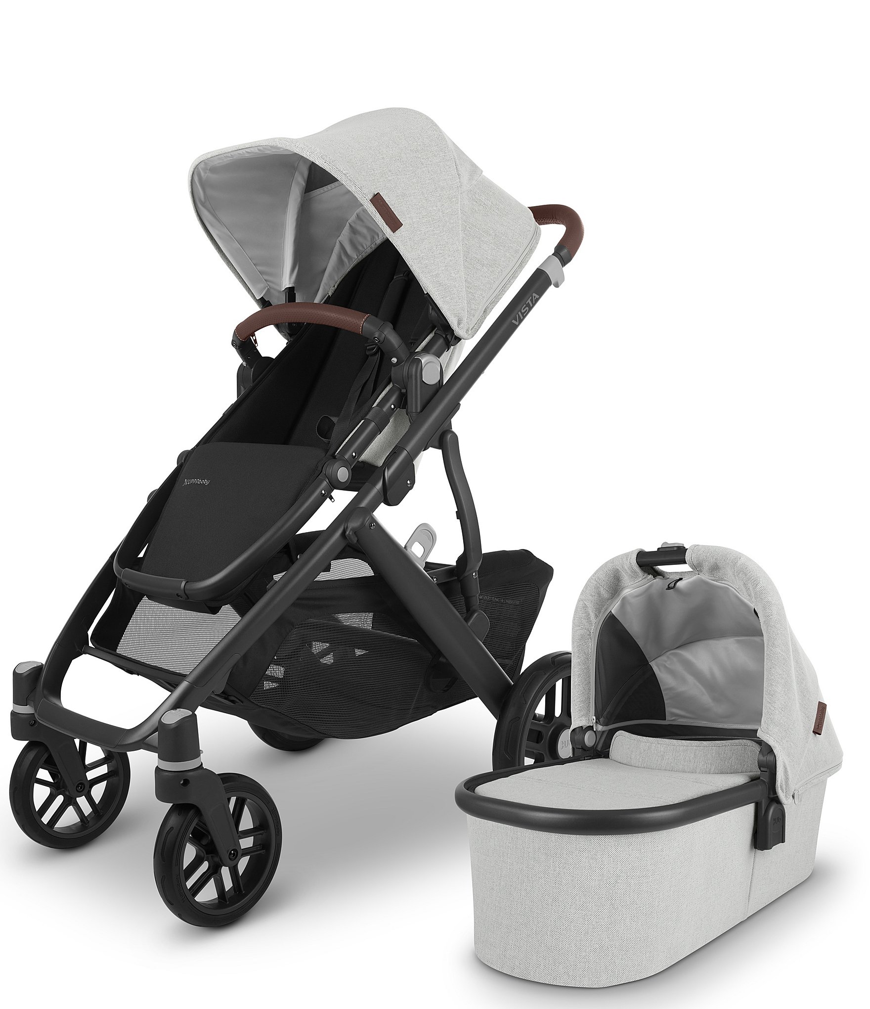 UPPAbaby VISTA V2 Convertible Single-To-Double With Bassinet Stroller System