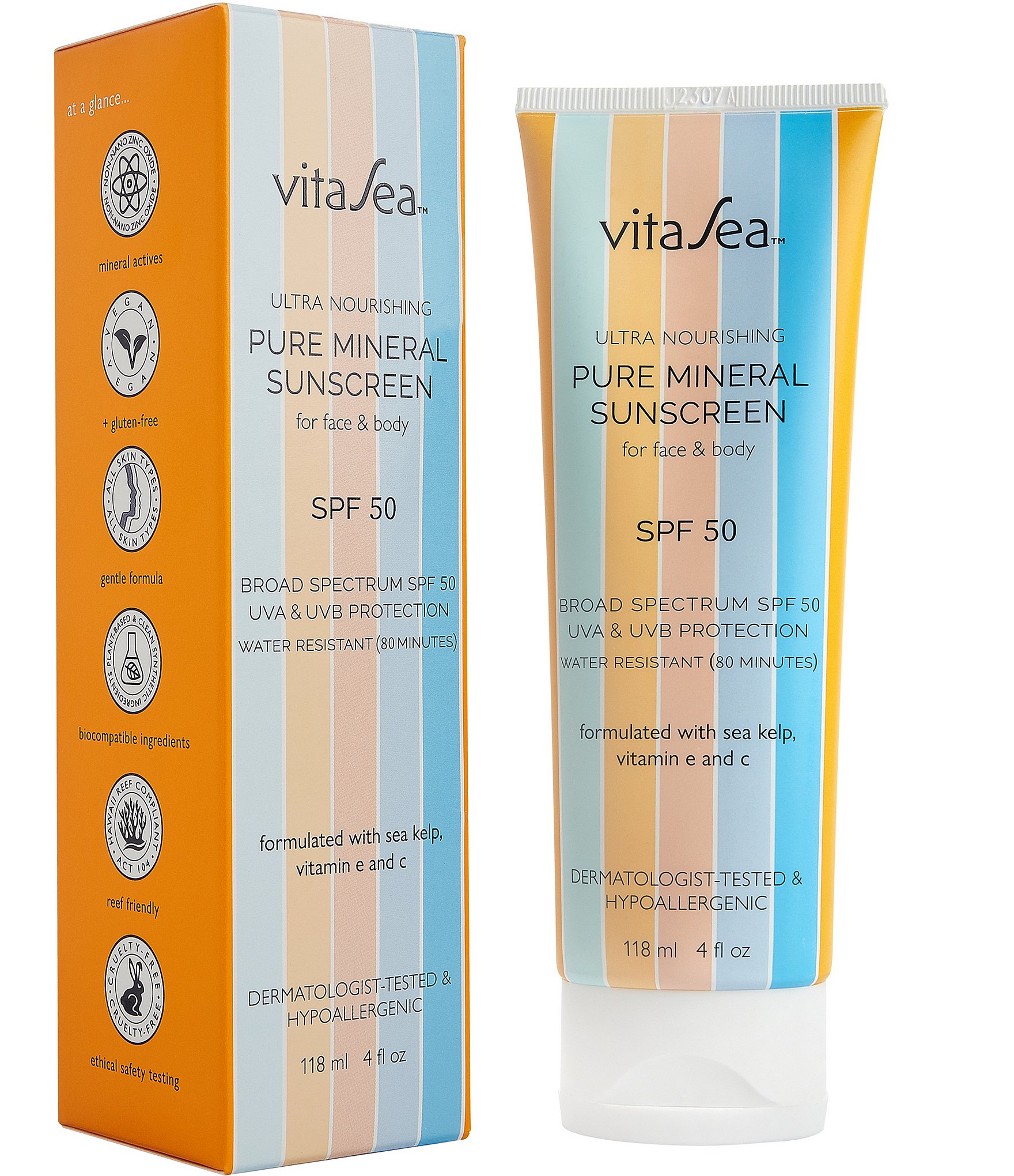 Vitasea Suncare Ultra Nourishing Pure Mineral Sunscreen Lotion SPF 50