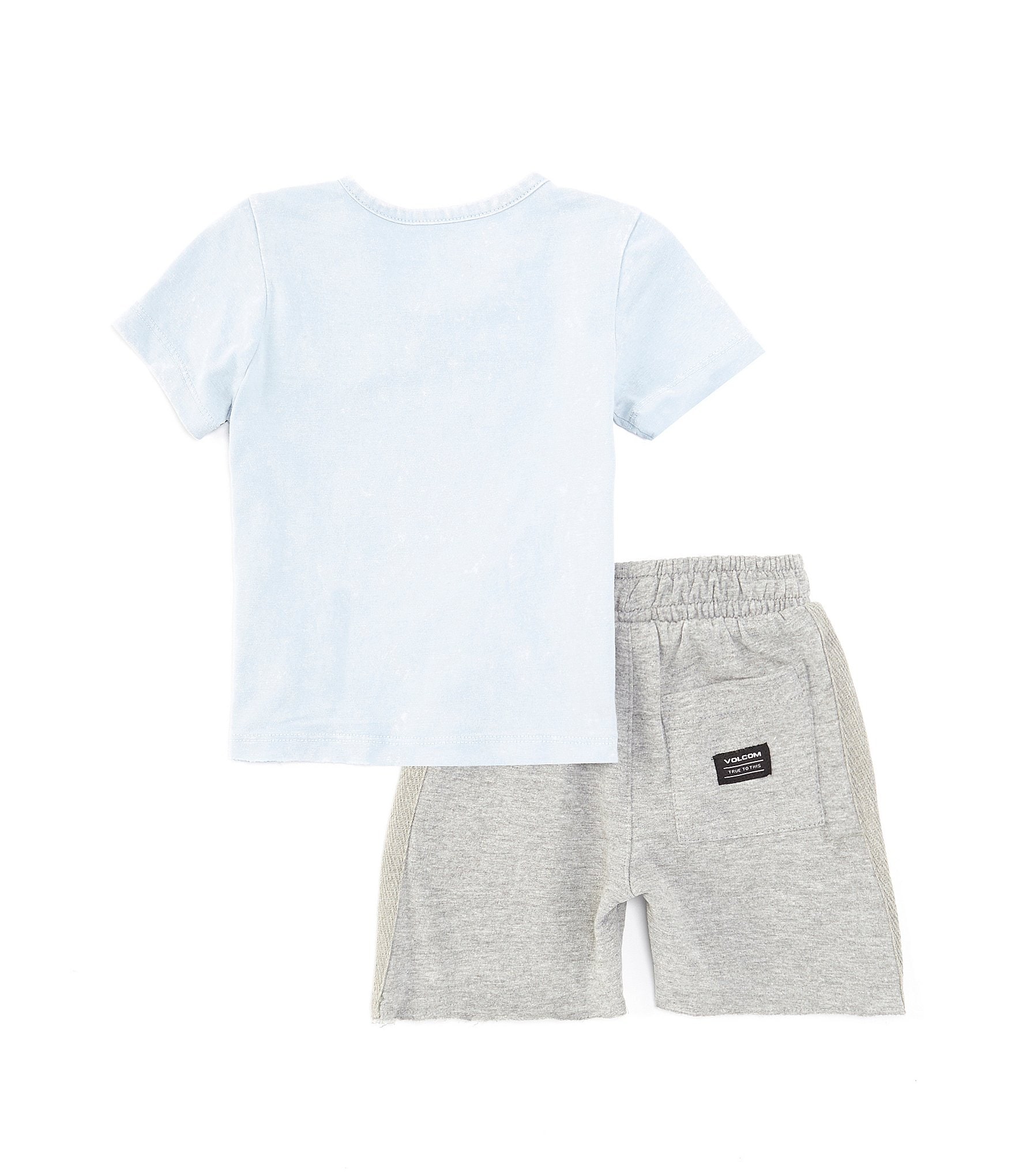 Volcom Baby Boys 12-24 Months Short Sleeve Logo T-Shirt & Coordinating Raw-Hem Shorts Set