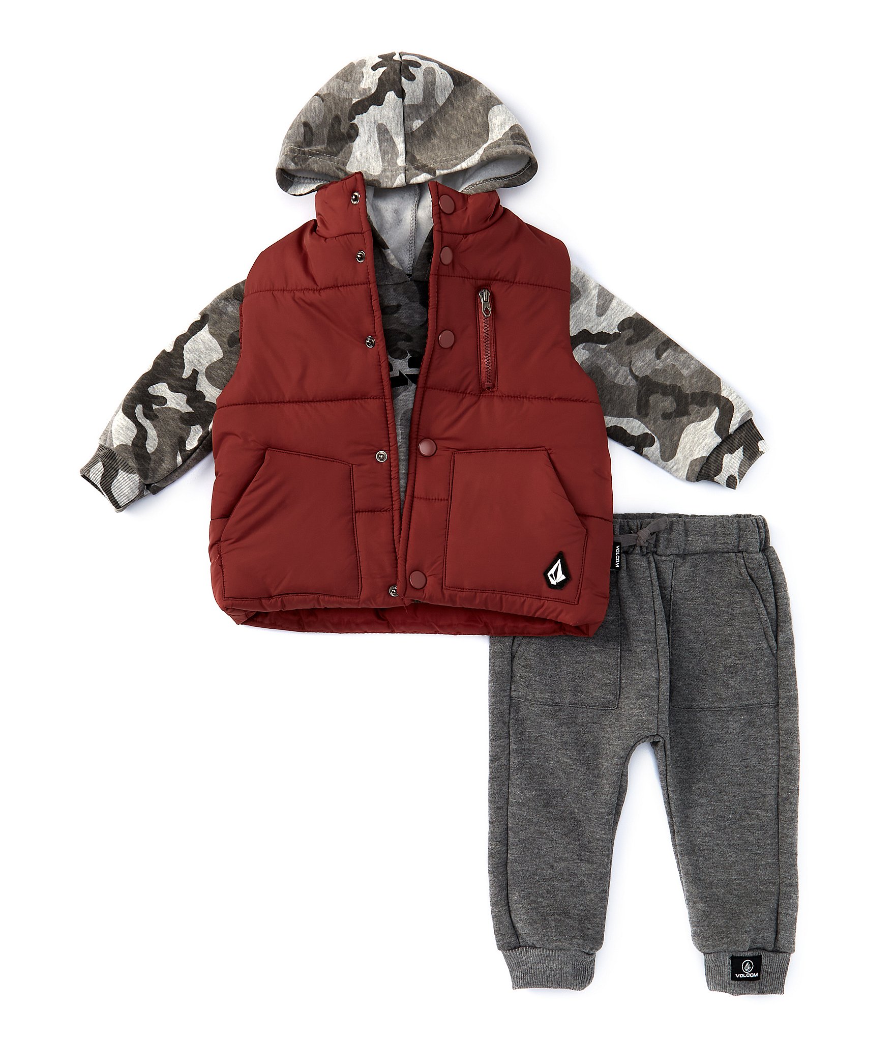 Volcom Baby Boys 12-24 Months Sleeveless Woven Vest, Long