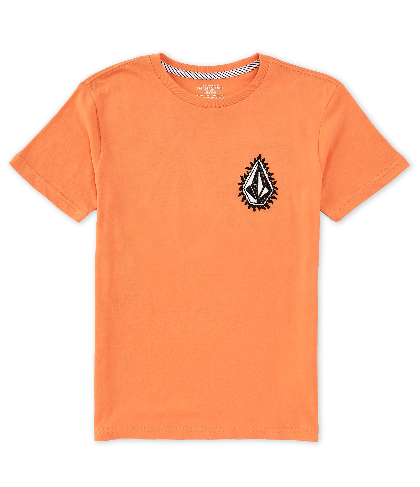 Volcom Big Boys 8-20 Short Sleeve Flamed Logo Graphic T-Shirt