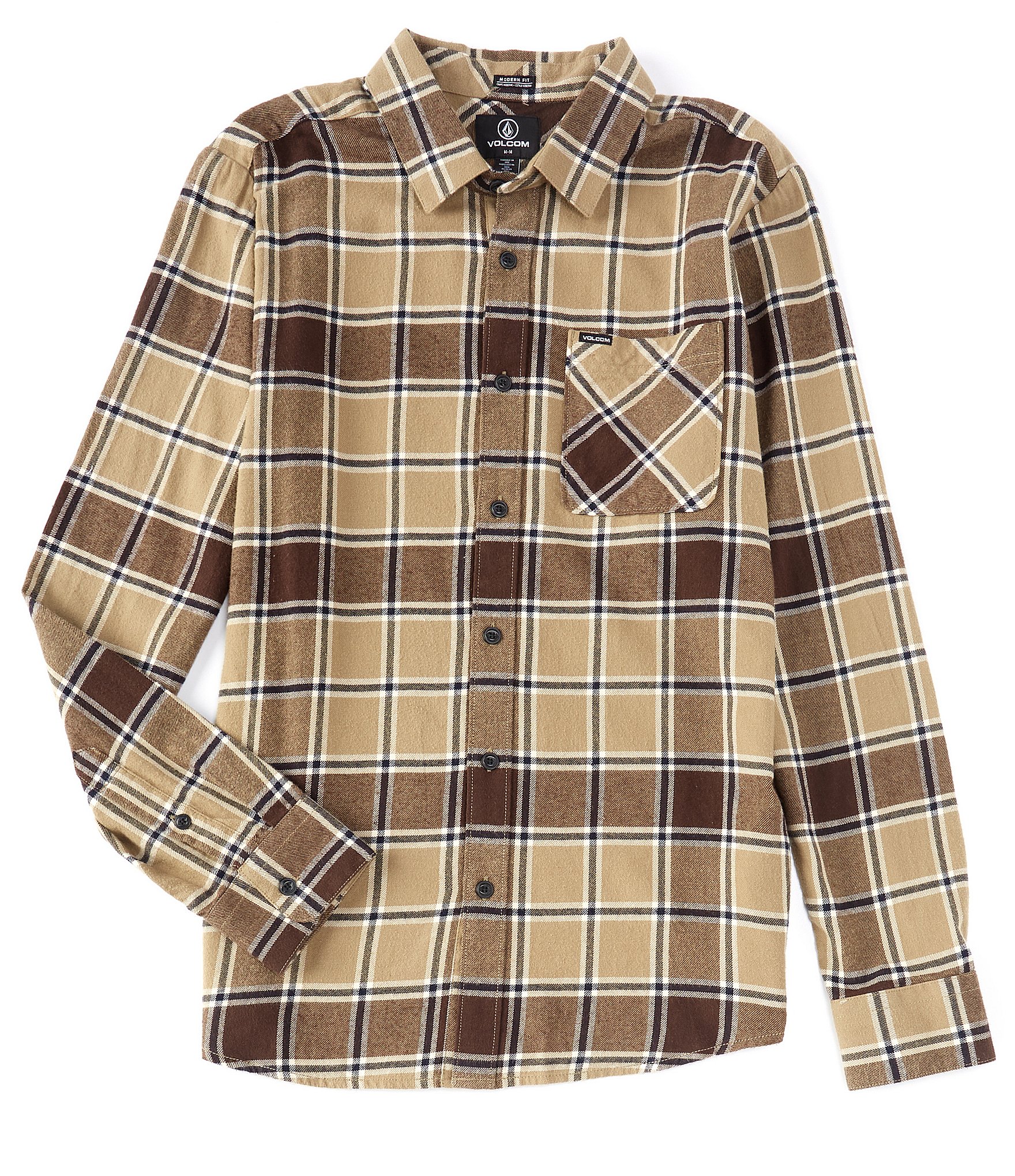 Volcom Caden Plaid Long Sleeve Flannel Shirt | Dillard's