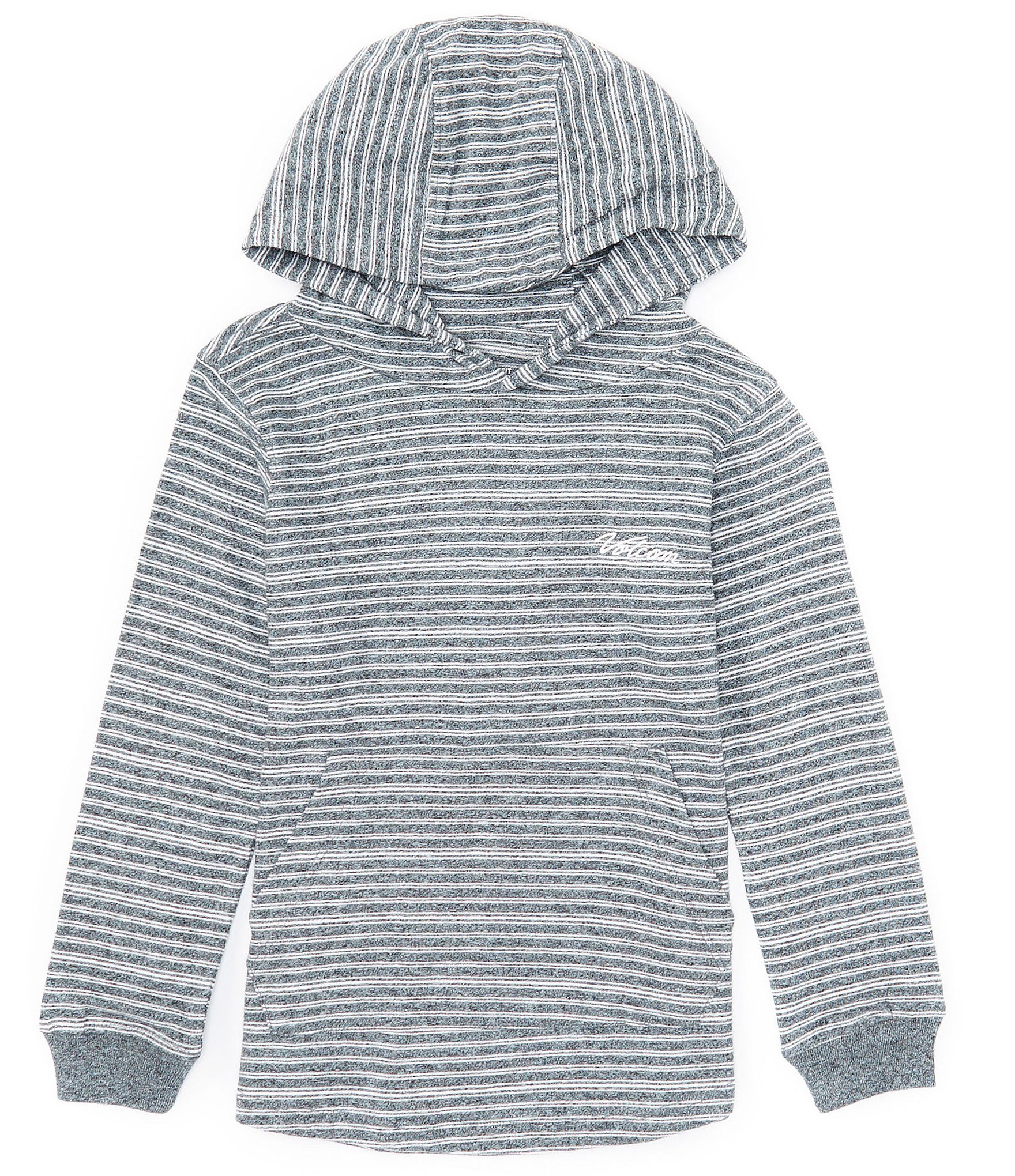 Volcom Little Boys 2T-7 Long Sleeve Static Stone Pullover Hoodie ...