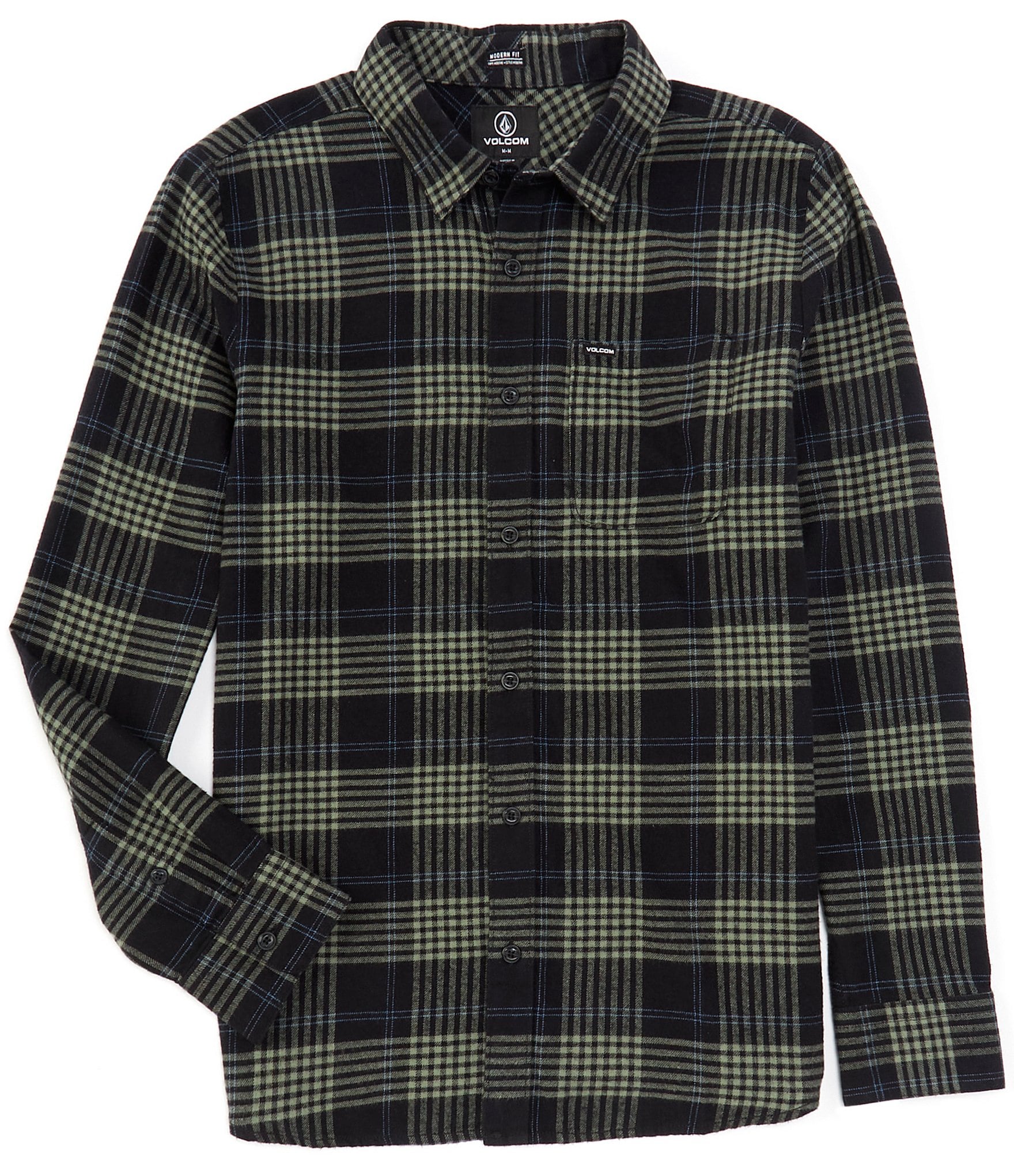 Volcom Long Sleeve Caden Plaid Flannel Shirt | Dillard's