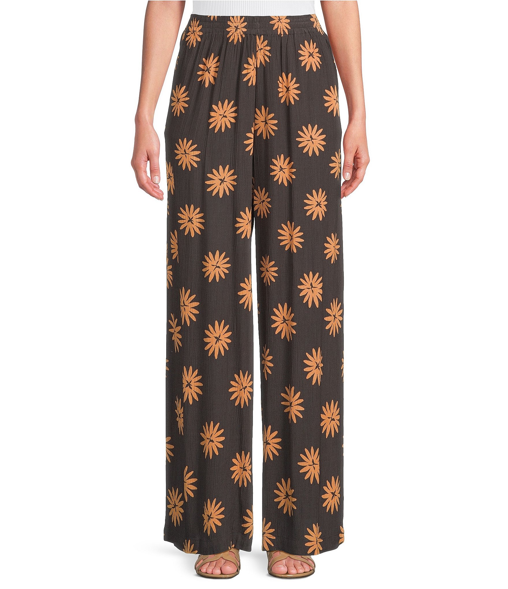 Volcom Midnight Ramble Printed Wide Leg Pants