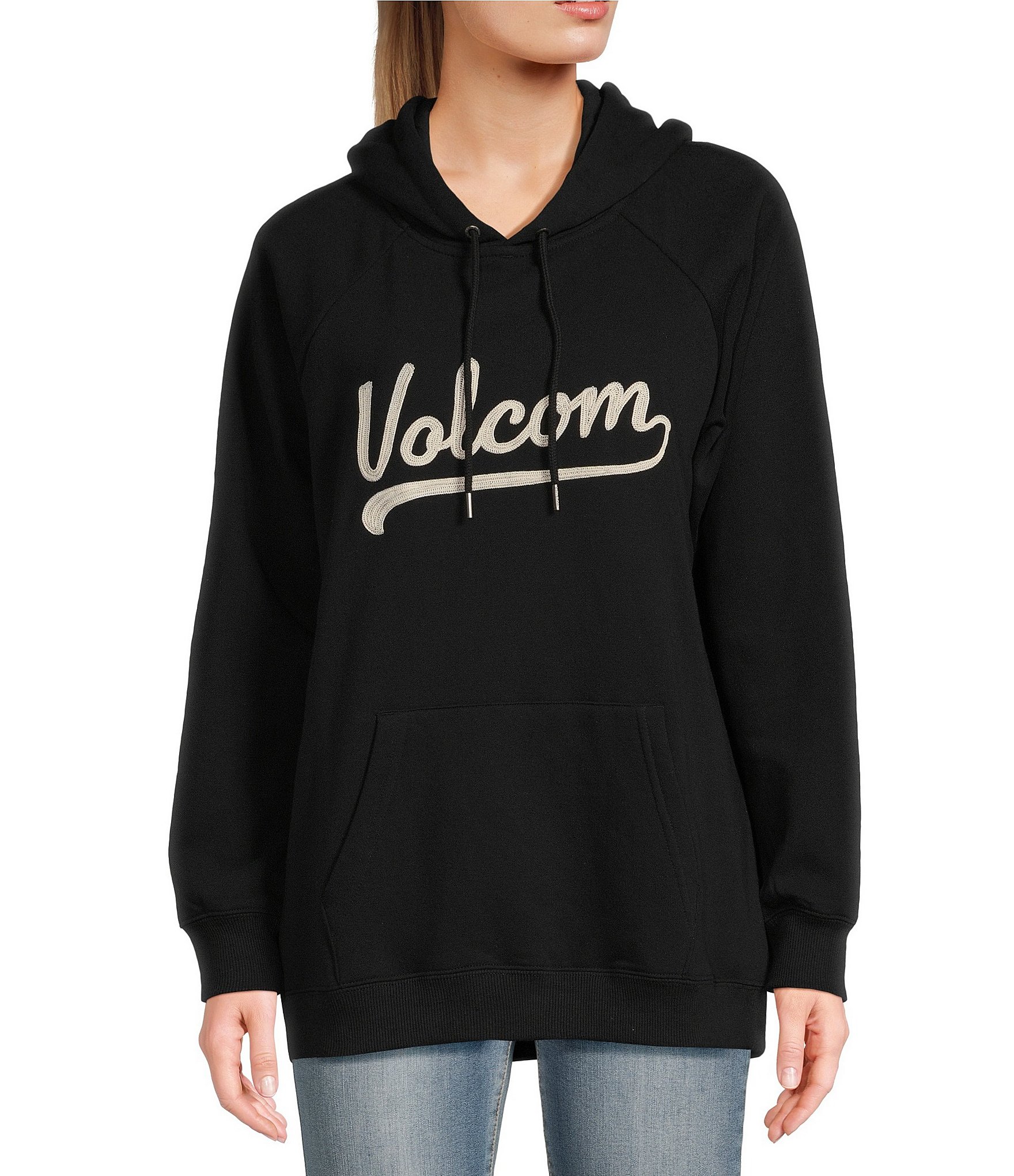 Volcom Truly Stoked Long Sleeve Island Graphic Oversized Fleece Hoodie ...