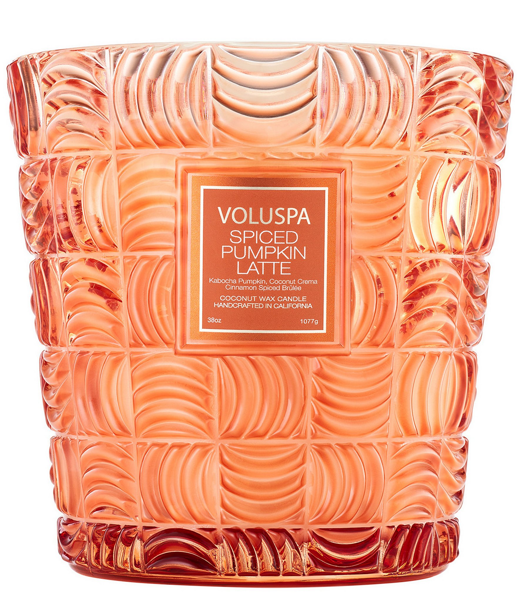 Voluspa Capsule Collection Spiced Pumpkin Latte 3-Wick Hearth Candle