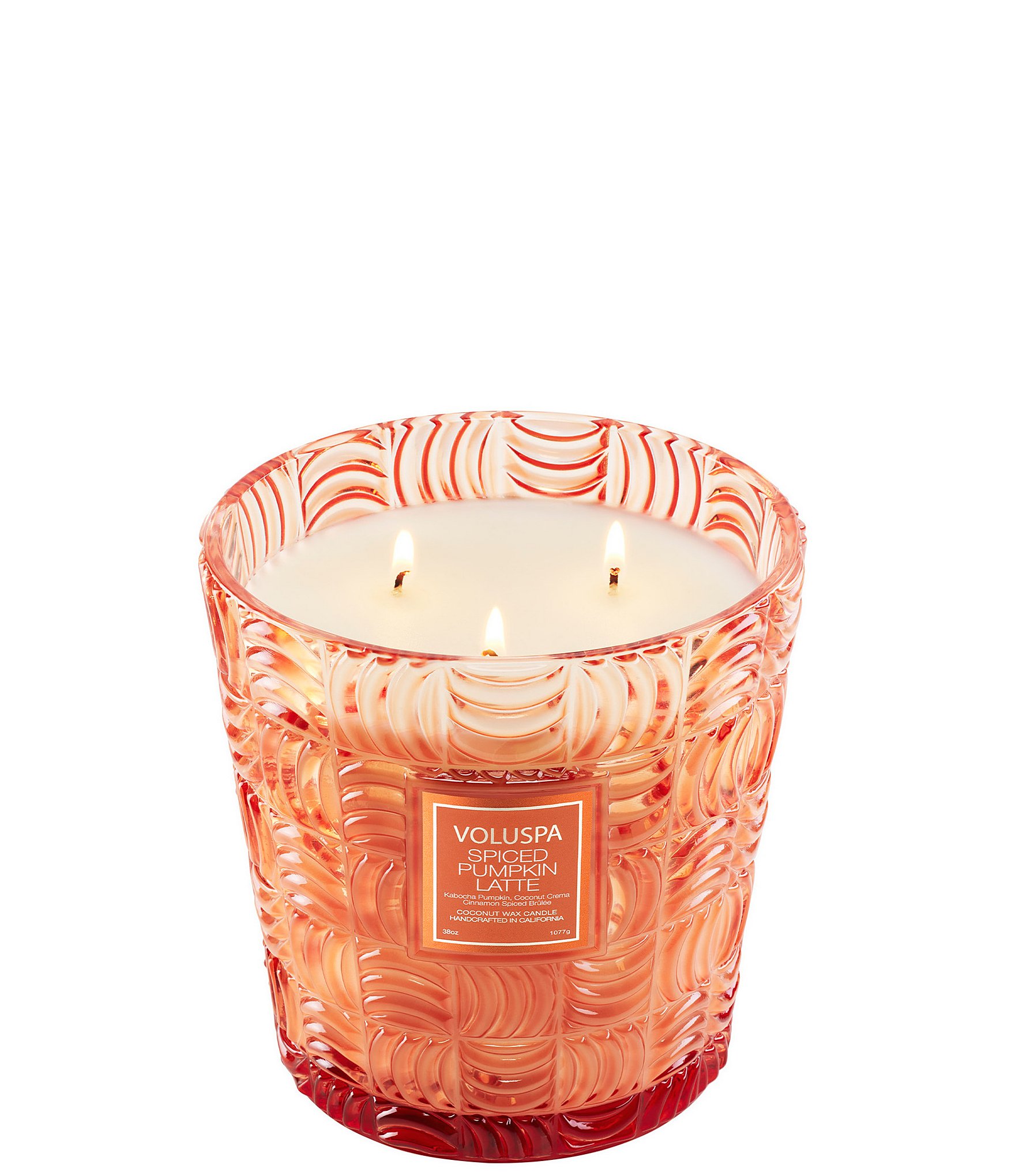 Voluspa Capsule Collection Spiced Pumpkin Latte 3-Wick Hearth Candle