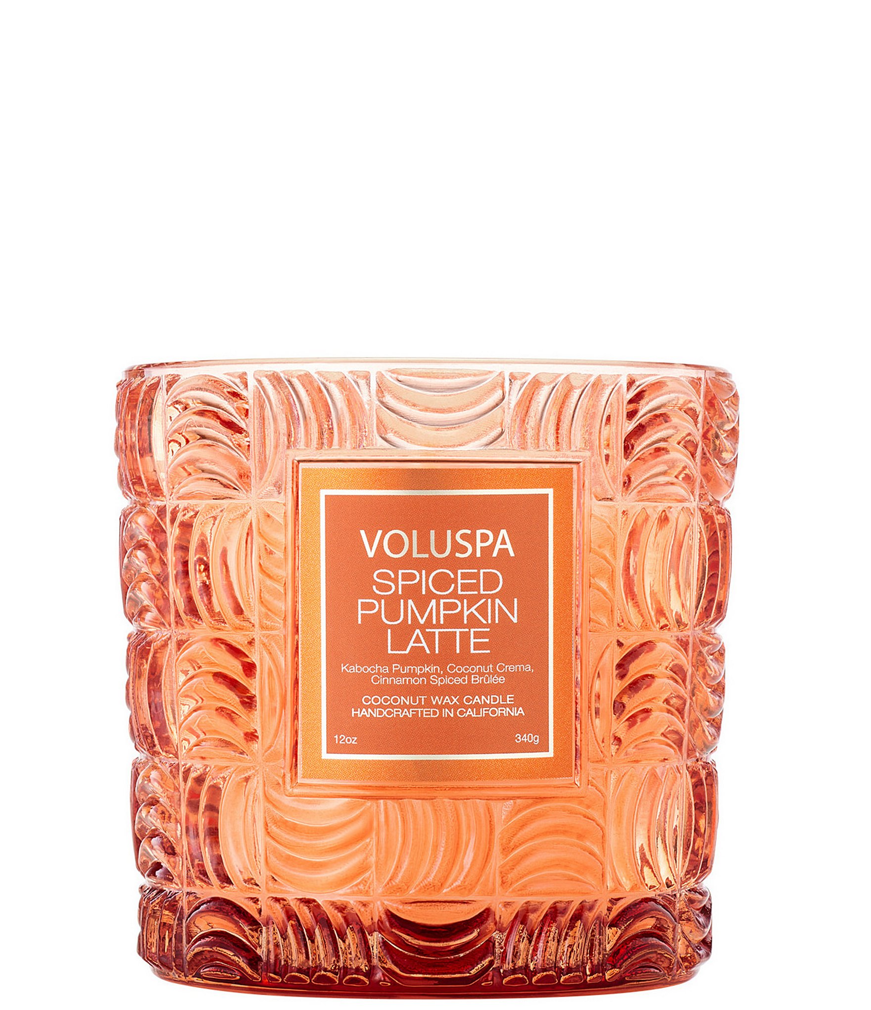 Voluspa Capsule Collection Spiced Pumpkin Latte Luxe Classic Candle, 12 oz.