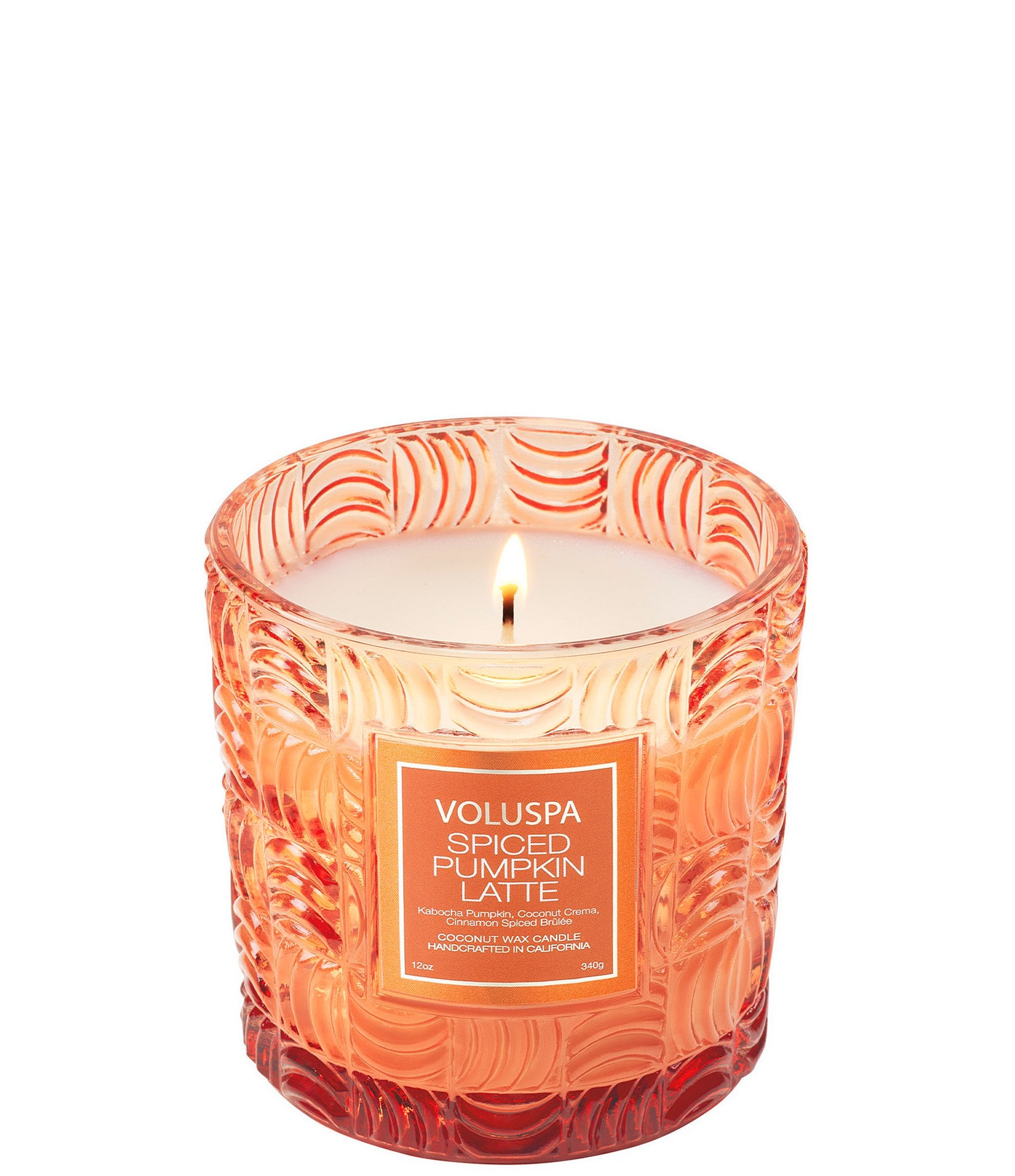 Voluspa Capsule Collection Spiced Pumpkin Latte Luxe Classic Candle, 12 oz.