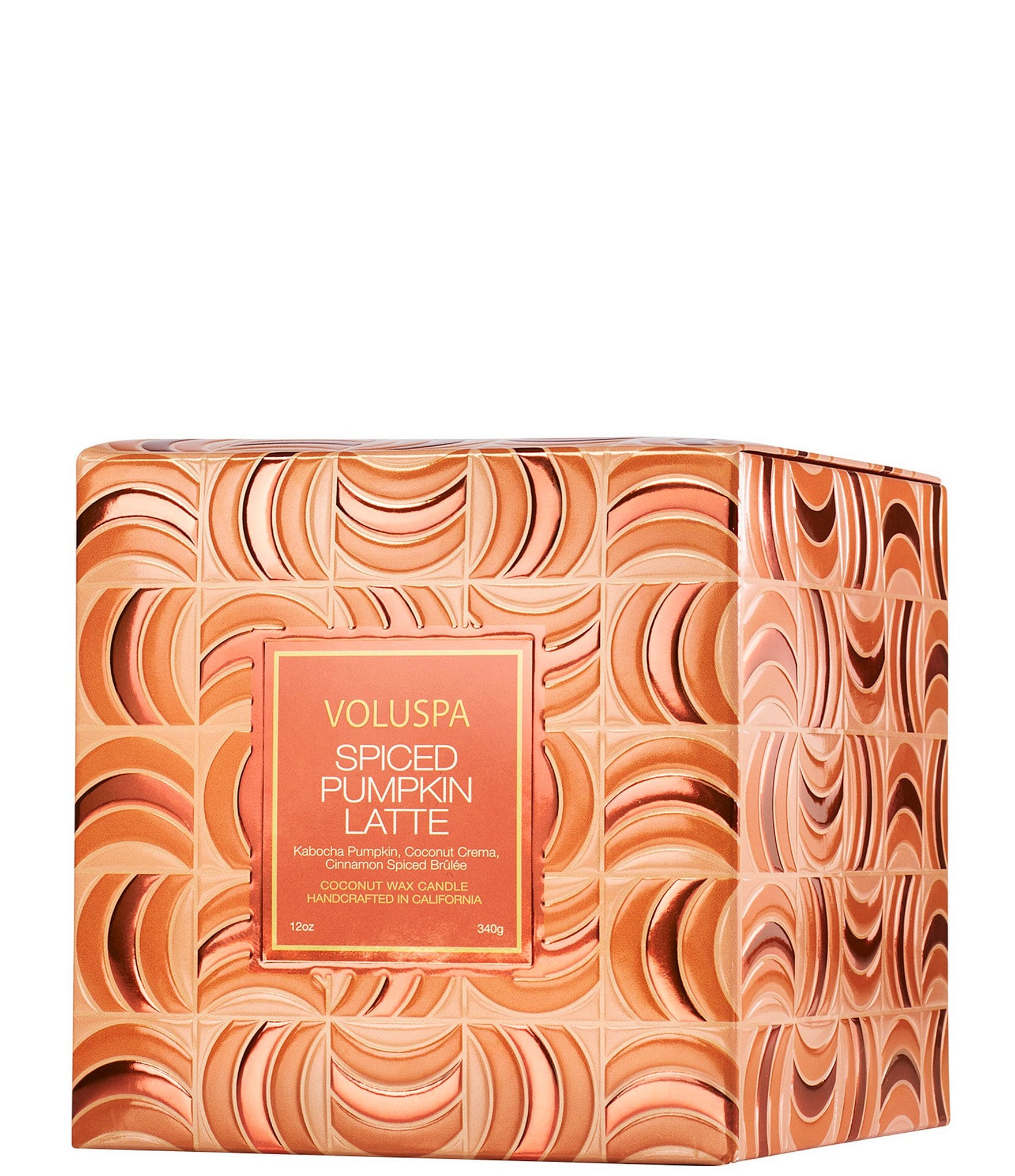 Voluspa Capsule Collection Spiced Pumpkin Latte Luxe Classic Candle, 12 oz.