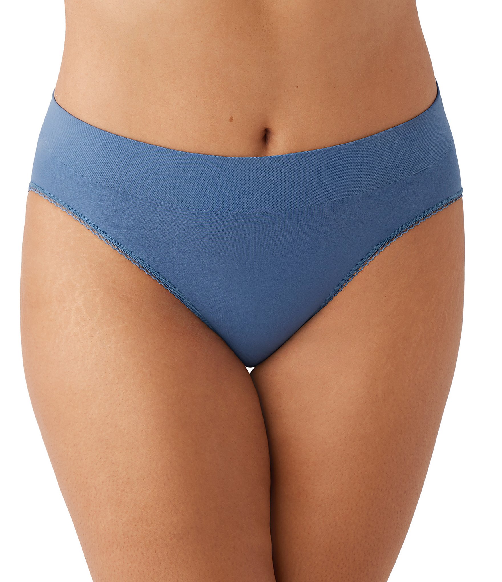Women's Seamless Hi-Cut Brief Panties Full Coverage Underpants 4 Packs 