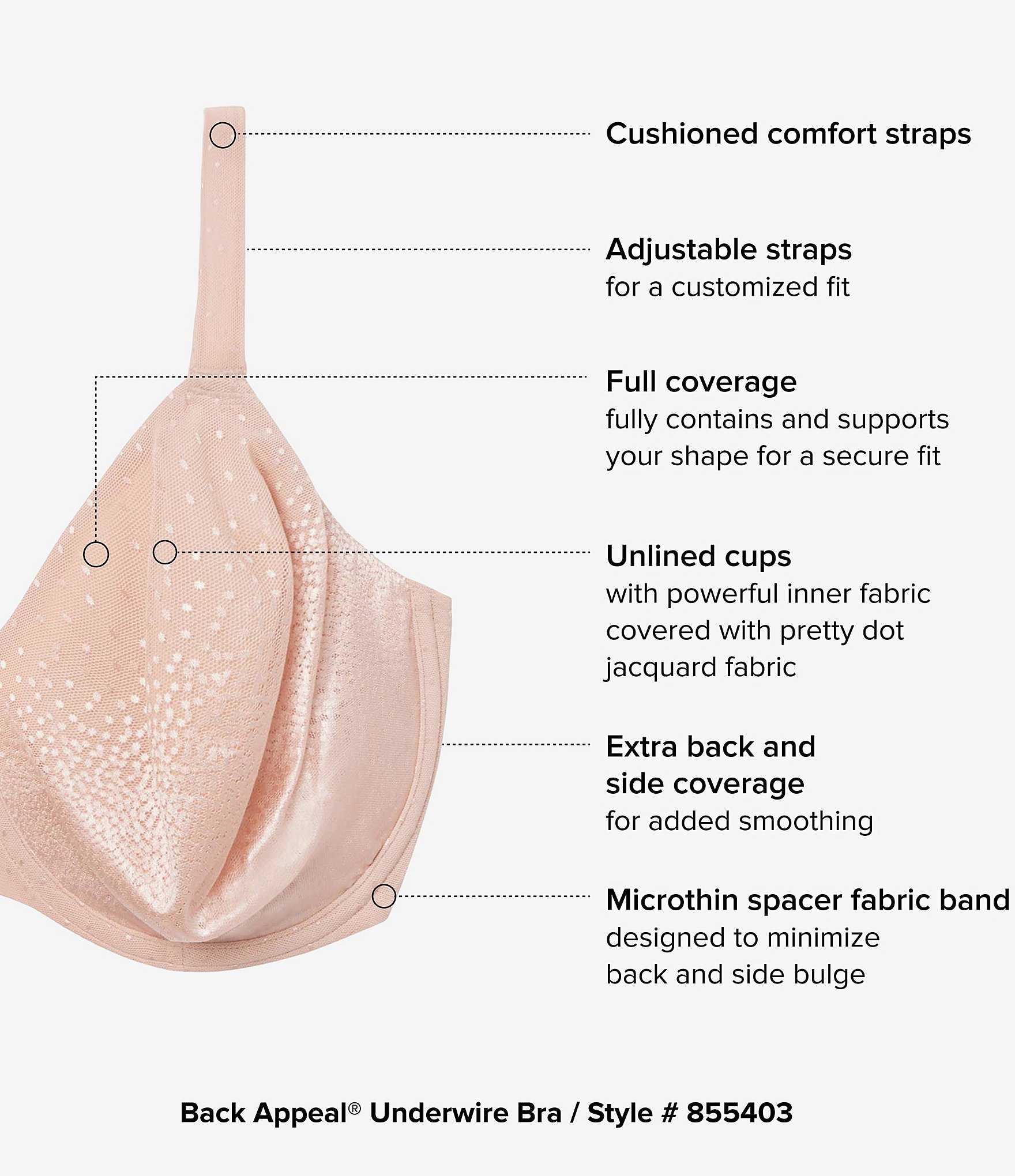 Wacoal Back Appeal® Underwire Bra