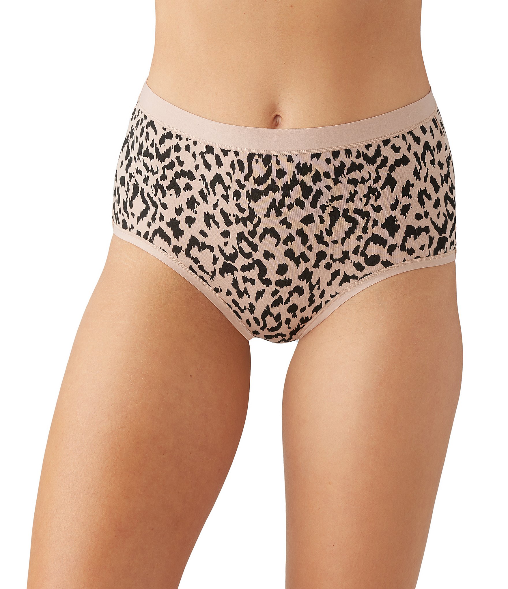 Wacoal Cheetah Print Understated Cotton Brief Panty