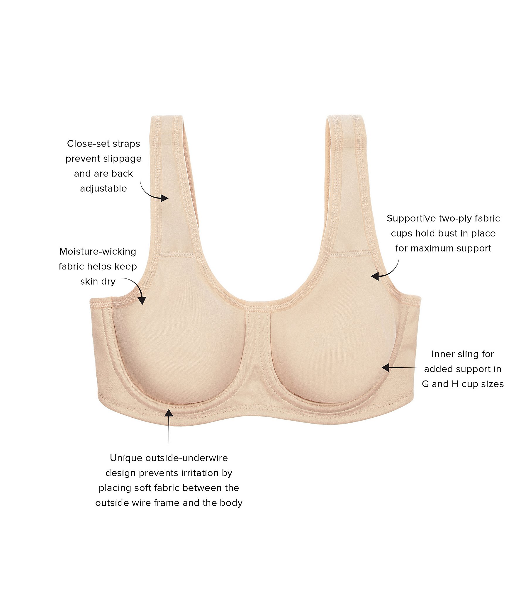 Wacoal Simone Sport Underwire Bra