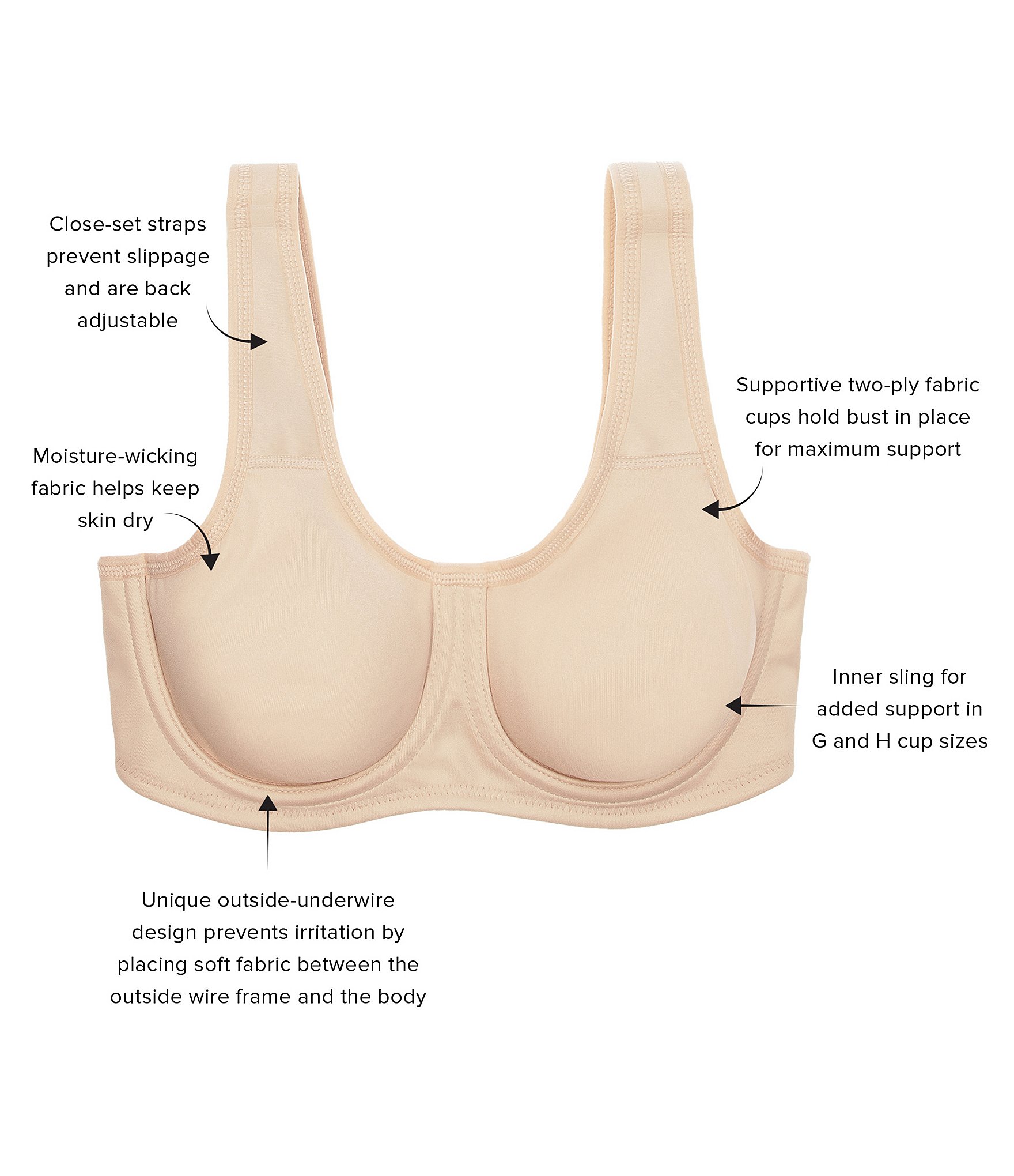 Wacoal Simone Sport Underwire Bra