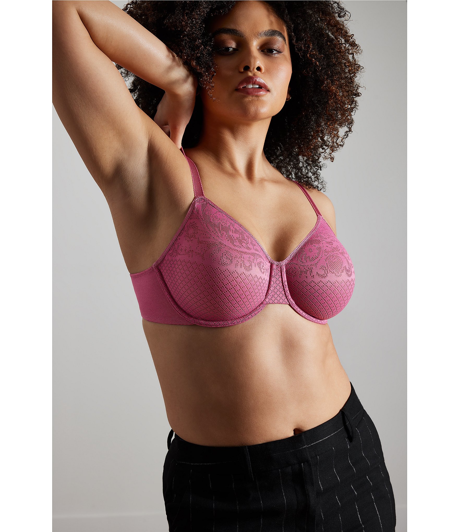 Wacoal Visual Effects Lace Underwire Full-Coverage Seamless Minimizer Bra