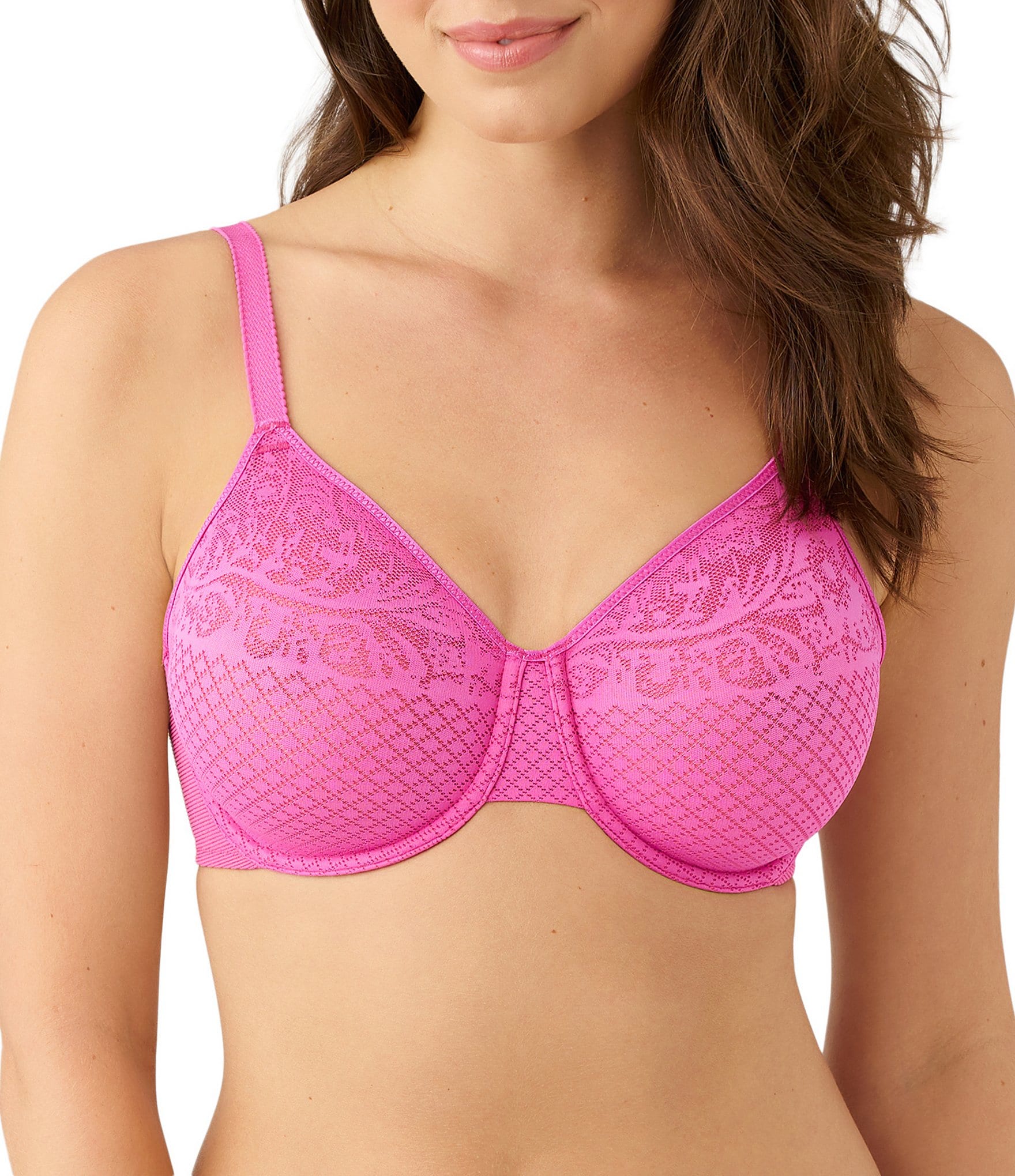 Wacoal Visual Effects Lace Underwire Full-Coverage Seamless Minimizer Bra