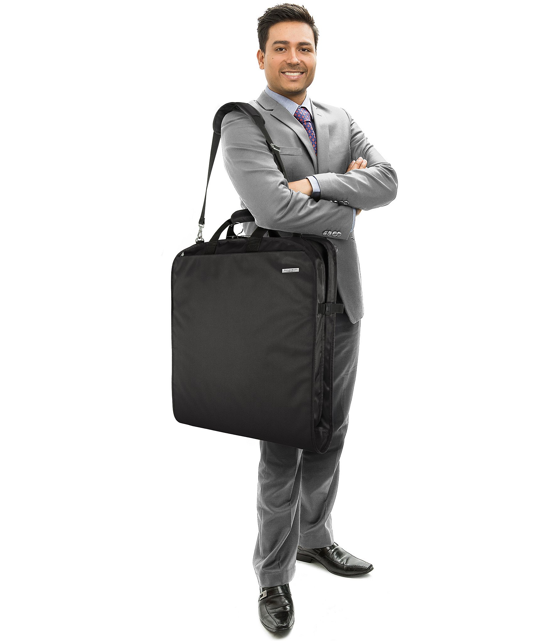Wally Bags 42#double; Garment Bag with Two Pockets and Shoulder Strap