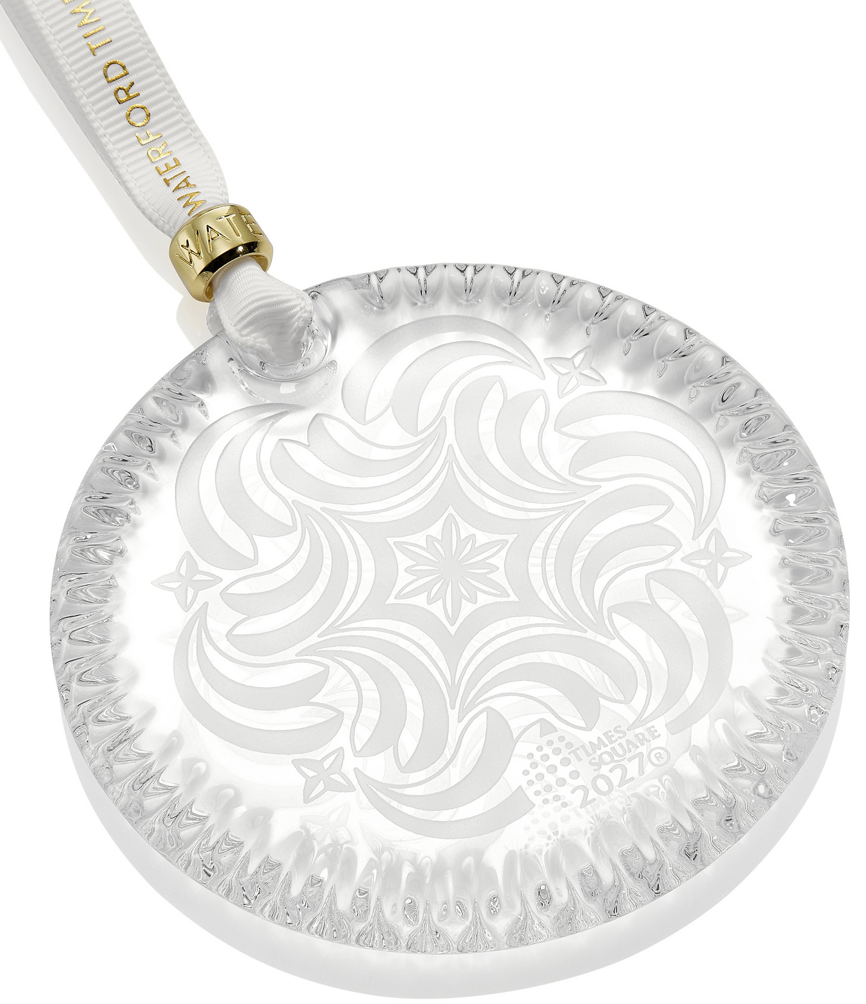 Waterford 2027 Times Square Disc Crystal Ornament