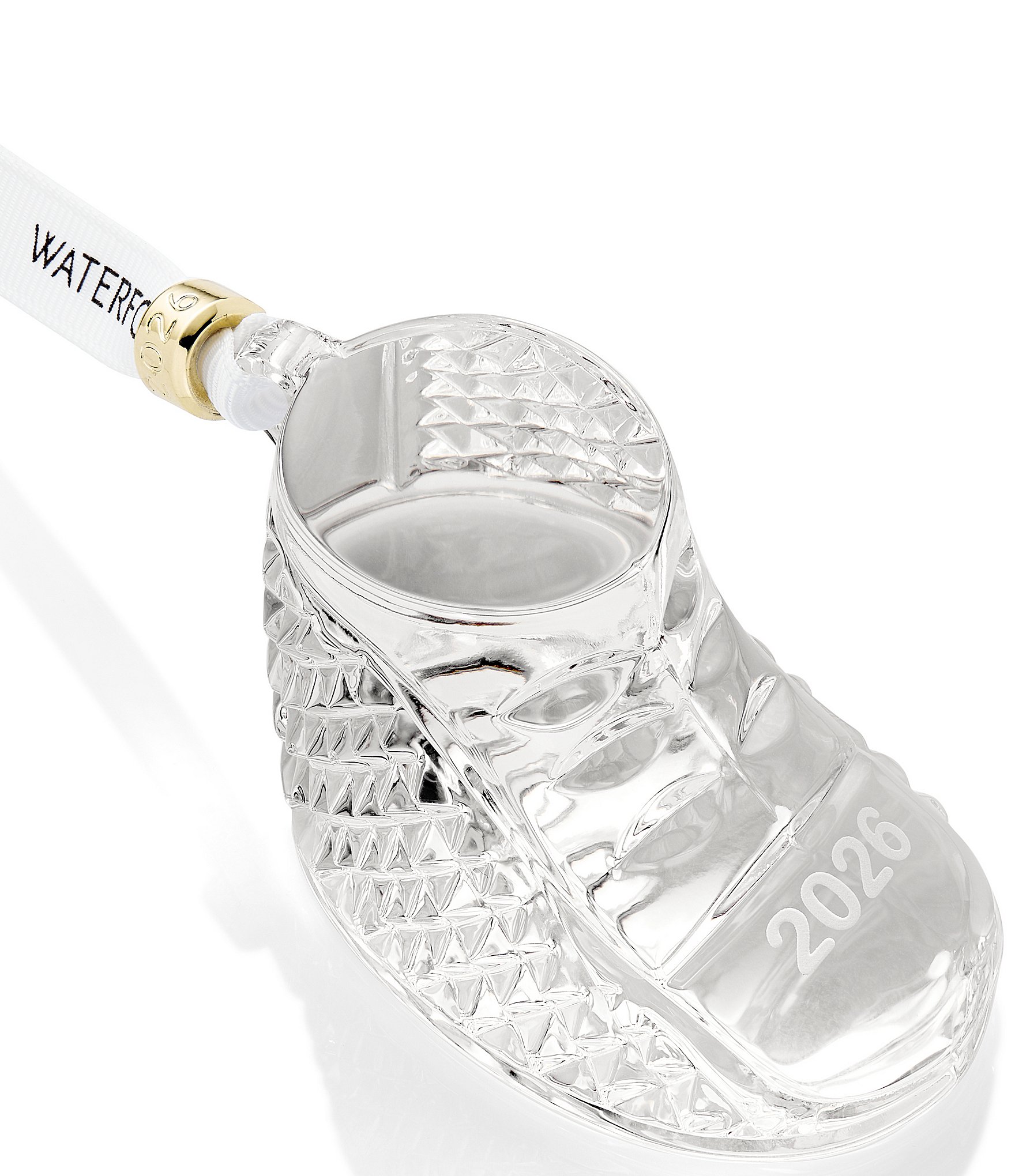 Waterford Annual 2026 Baby's First Boot Crystal Ornament