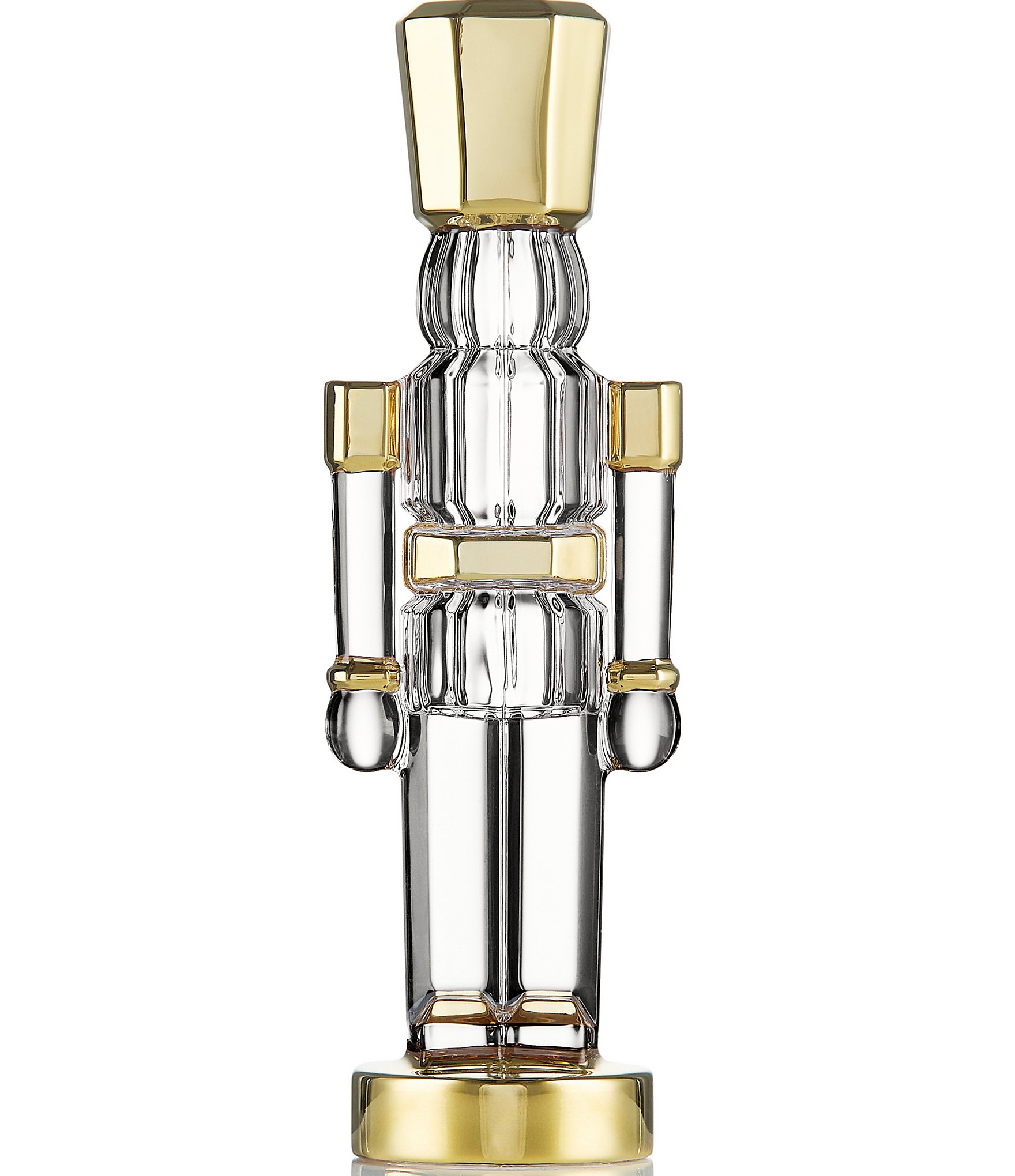 Waterford Christmas Crystal Collection Standing Nutcracker Gilded Figurine