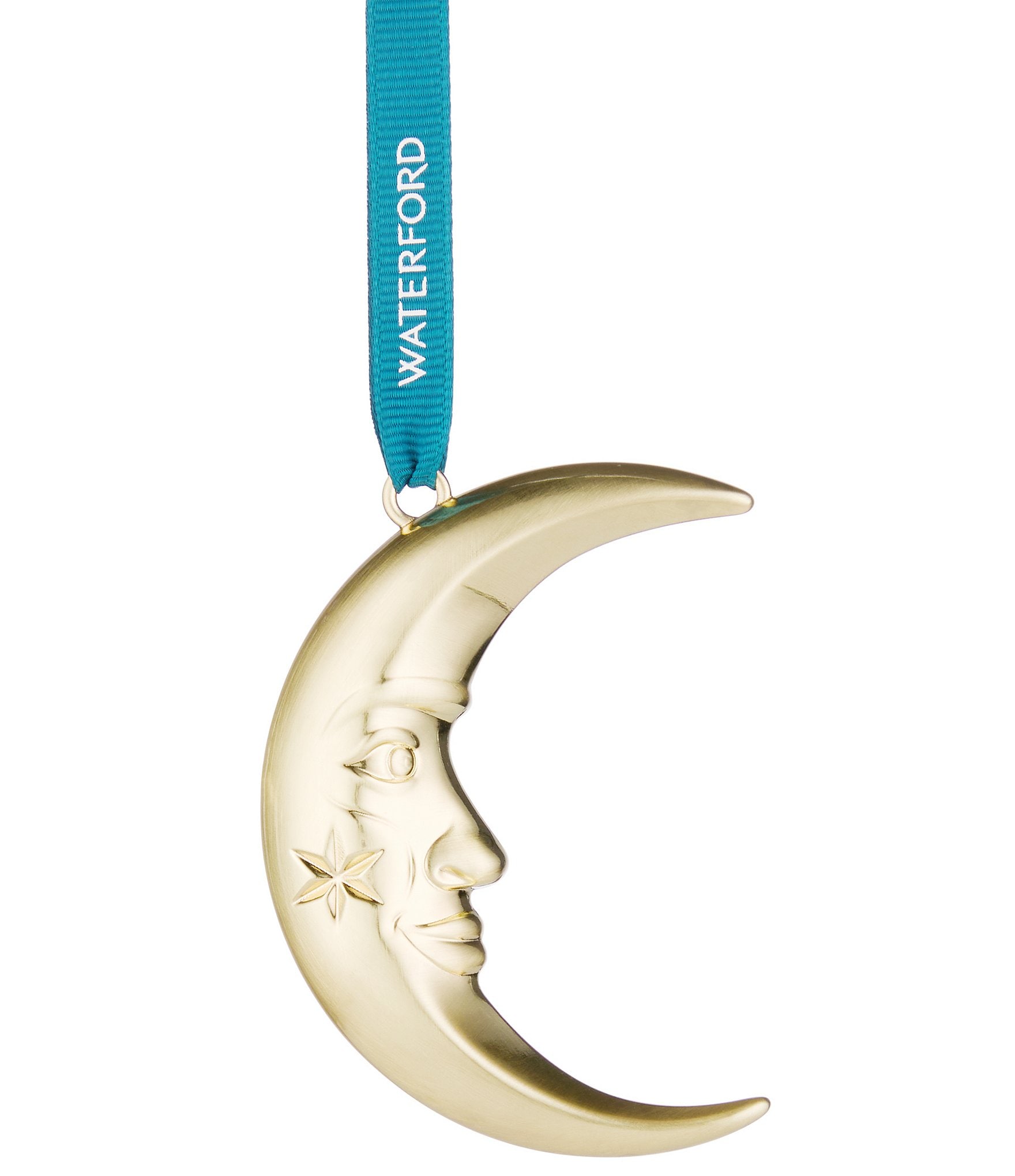 Waterford Christmas Metal Collection Crescent Moon Ornament