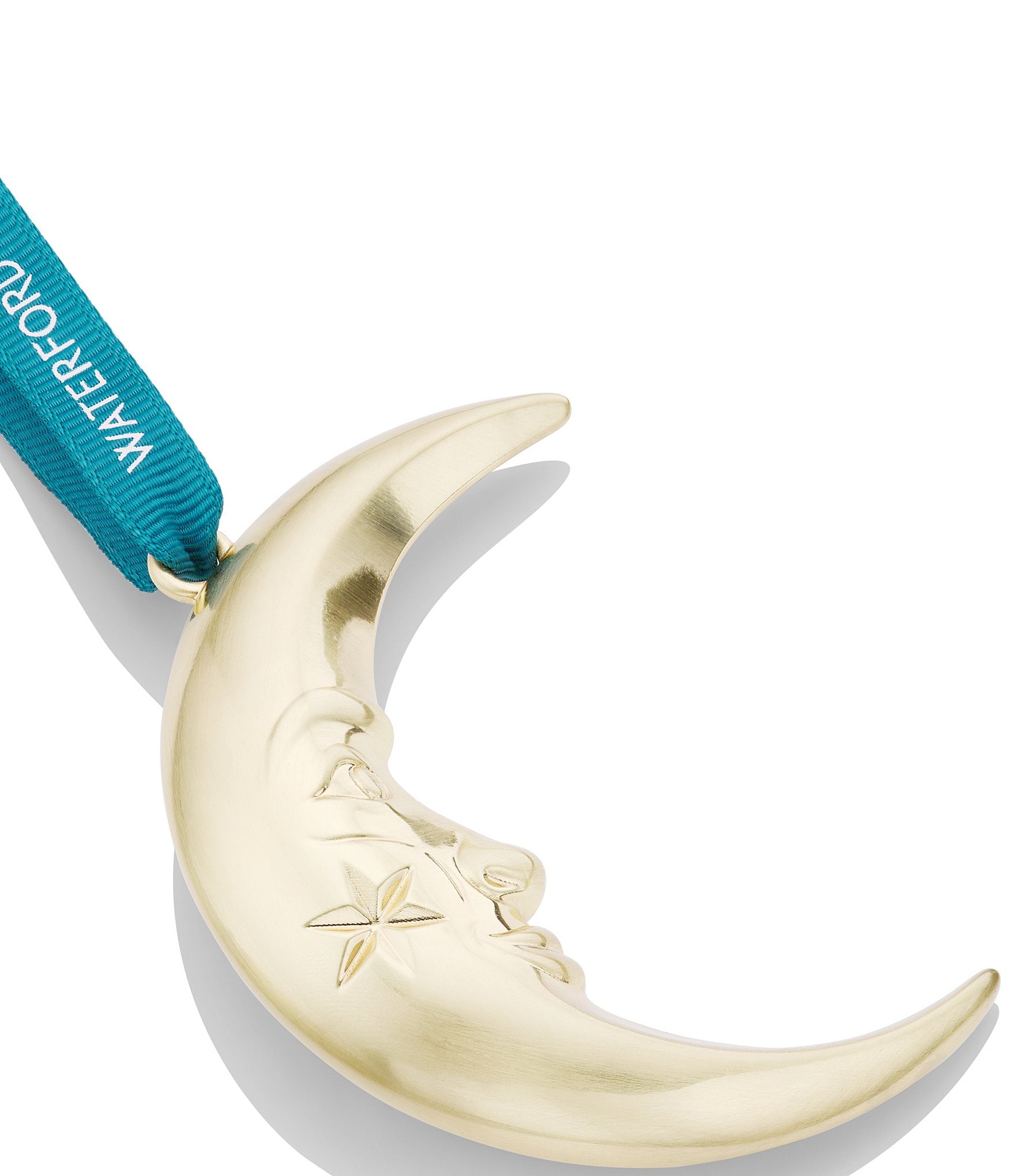 Waterford Christmas Metal Collection Crescent Moon Ornament