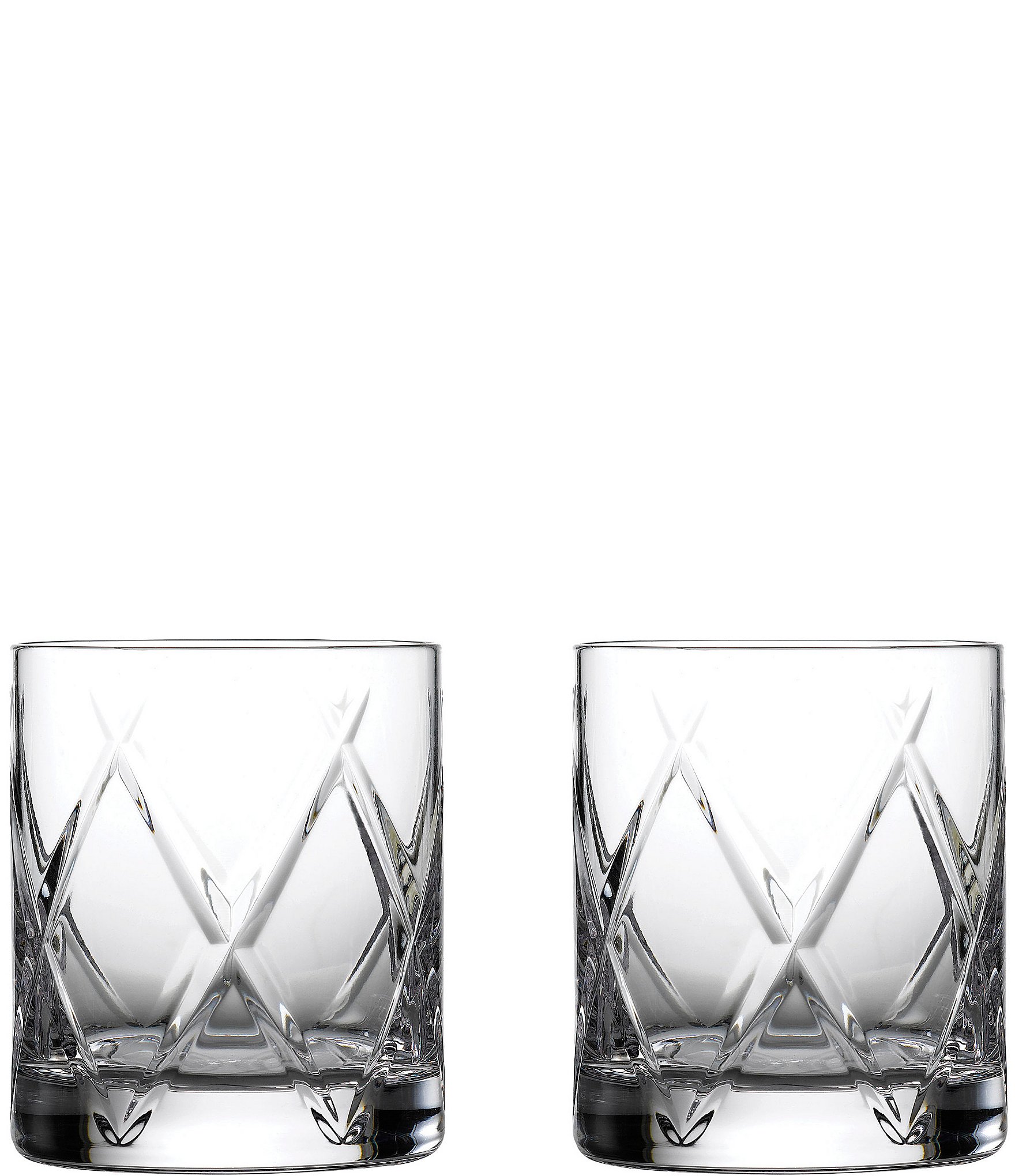 Lids Louisville Cardinals Set of 2 Square Double Old Fashioned Glasses