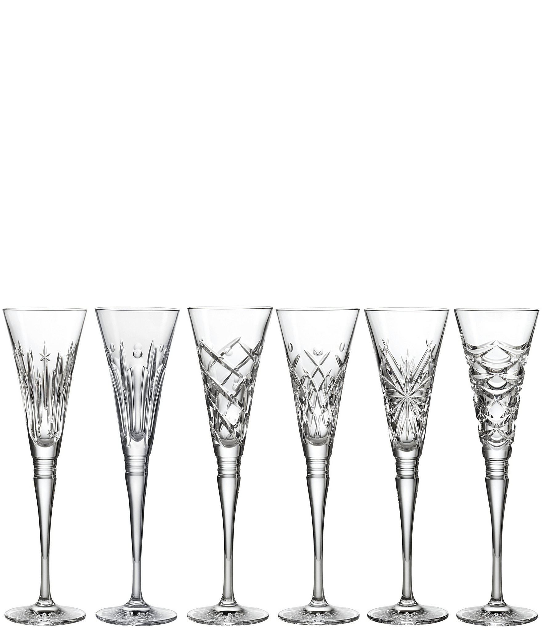 Longshore Tides Aubarta 6 - Piece 8oz. Glass Flute Glassware Set