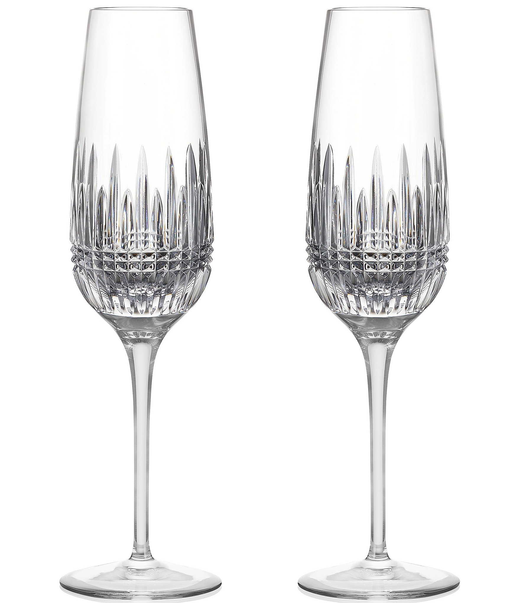 Waterford Lismore Diamond Essence Flute Pair, Set of 2 | Dillard's