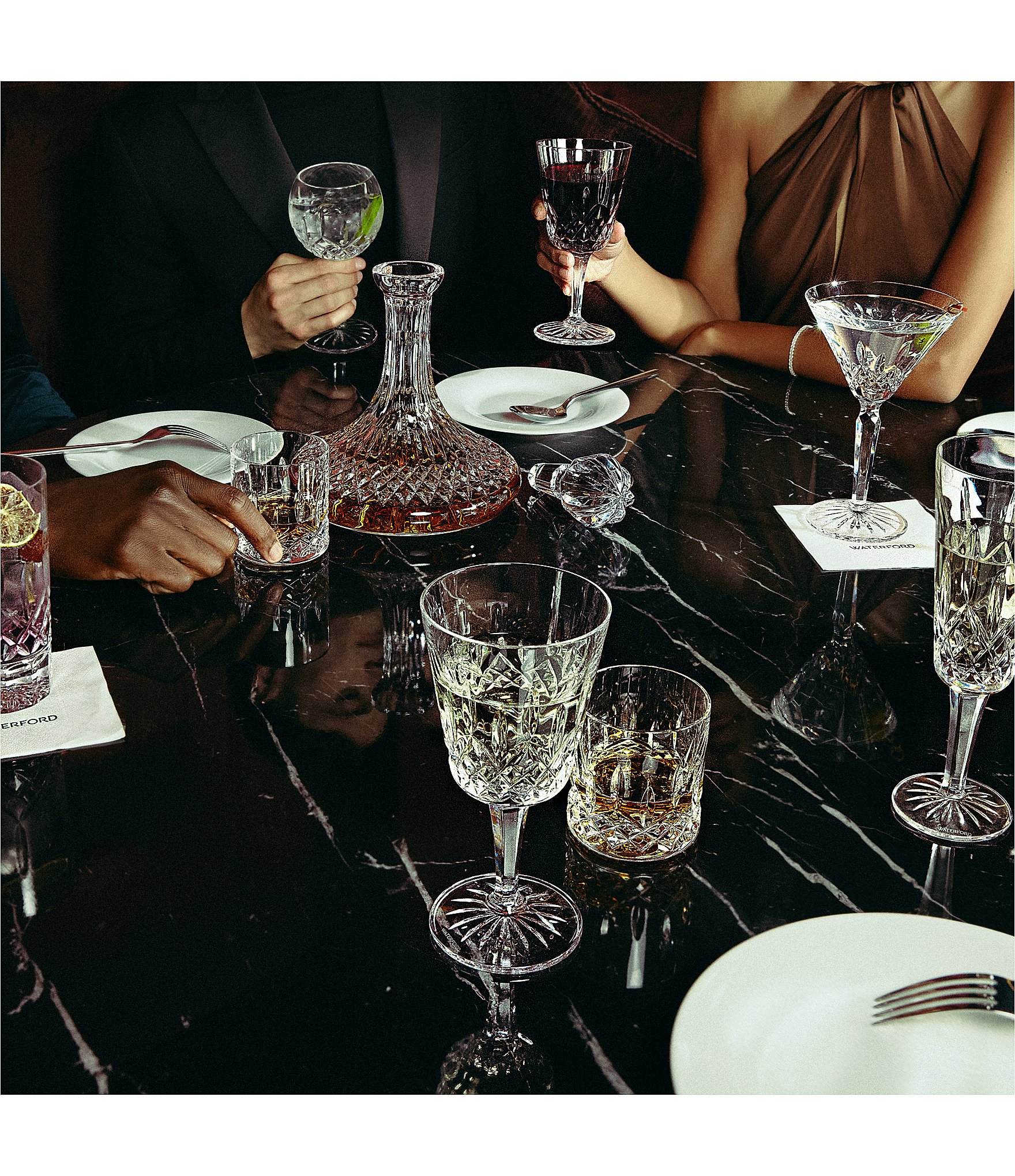 Waterford Lismore Ships Crystal Decanter