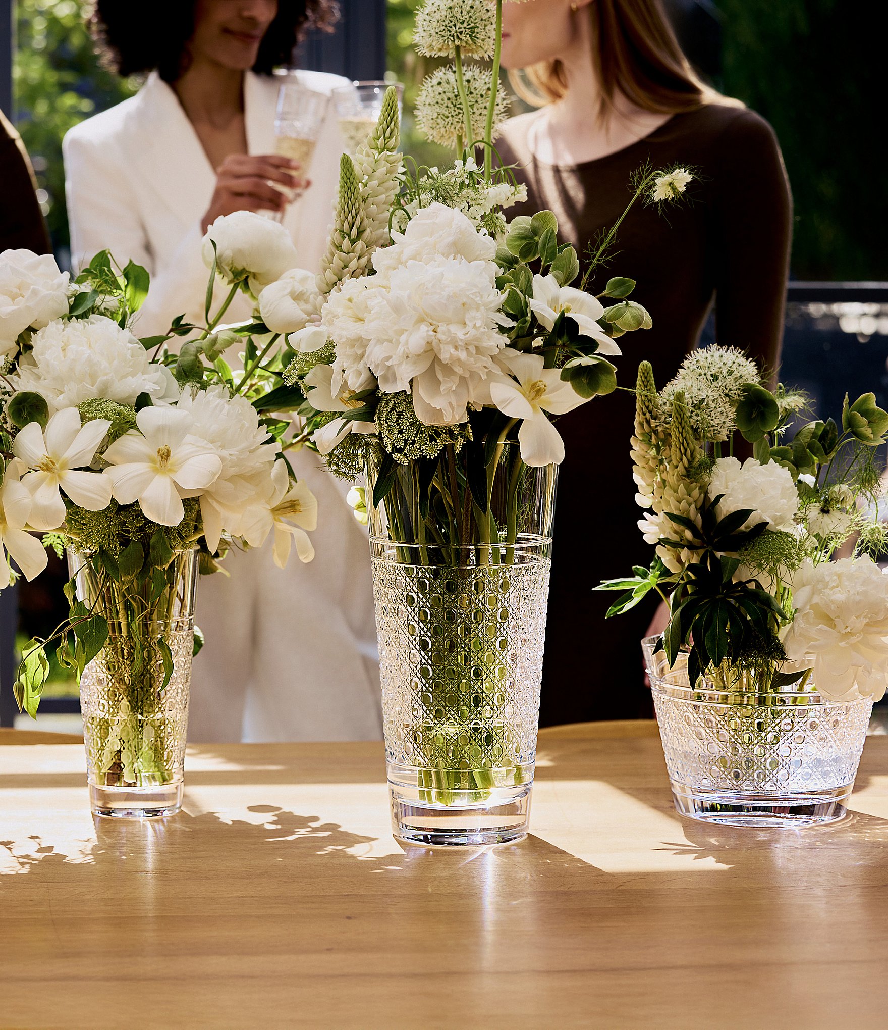 Waterford Opulence Irish Basket Weave Crystal Vase