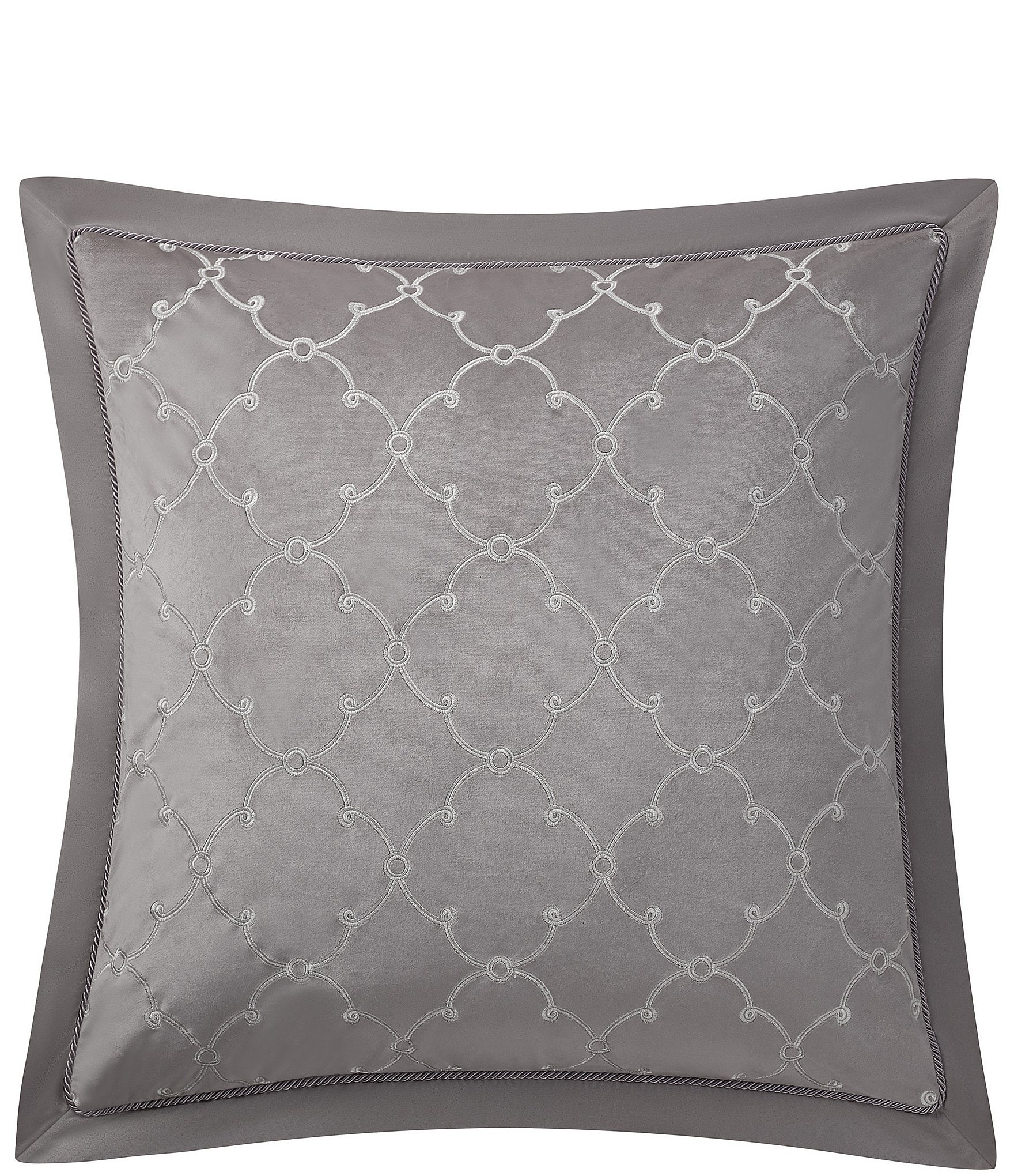 carol & frank Asymmetrical Modern Diamond Pattern Colorblock Euro Sham