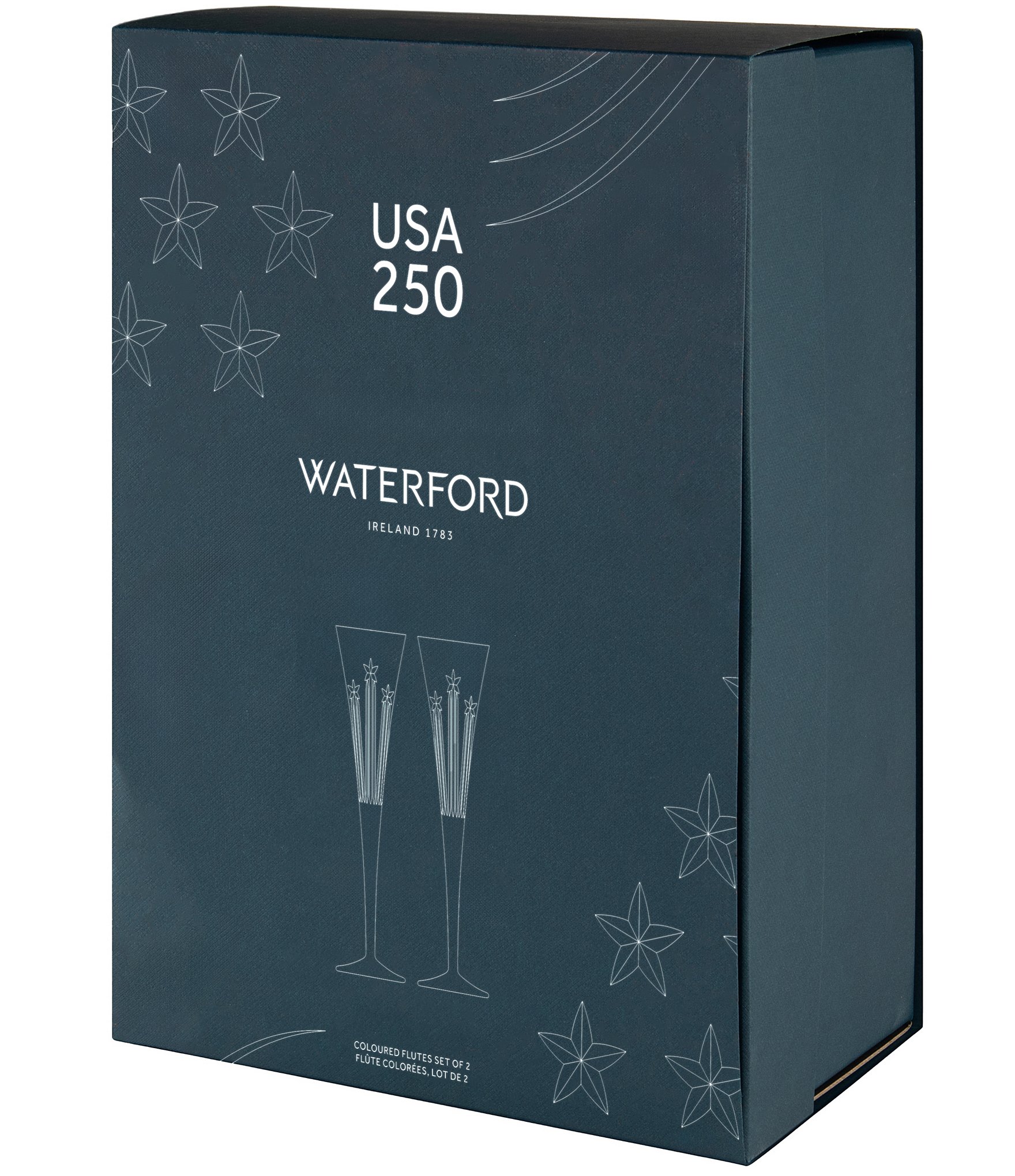 Waterford US250 Collection Flute Colour, Set of 2