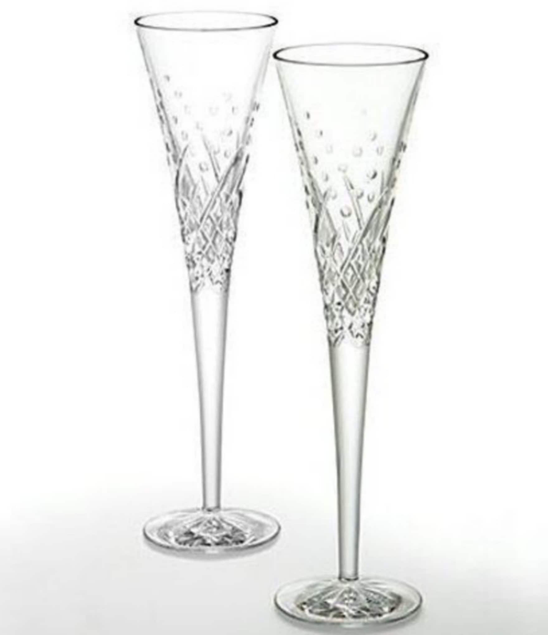 Waterford crystal love popular toasting flute pair