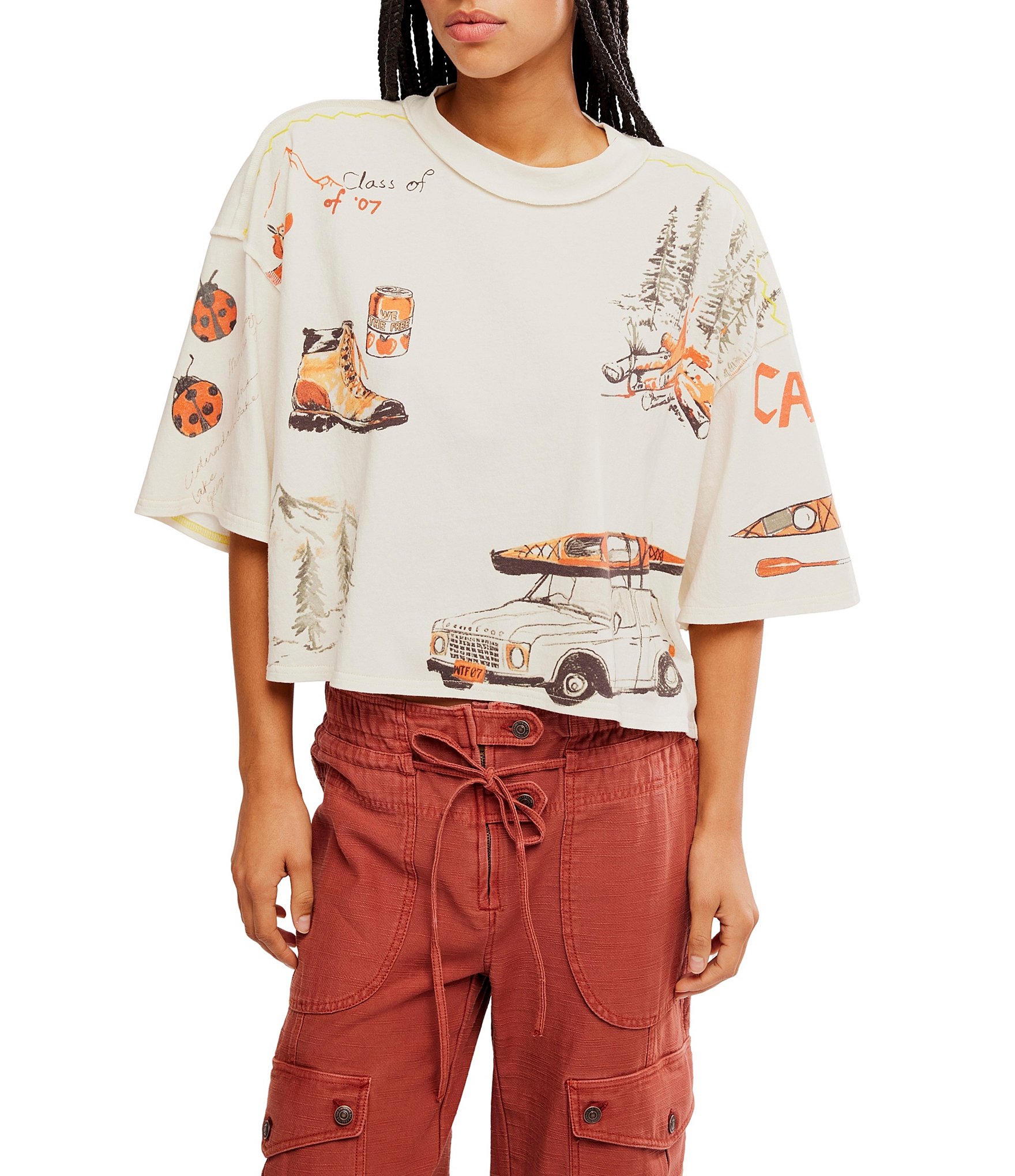 We The Free Mountain View Crew Neck Short Sleeve Graphic Tee