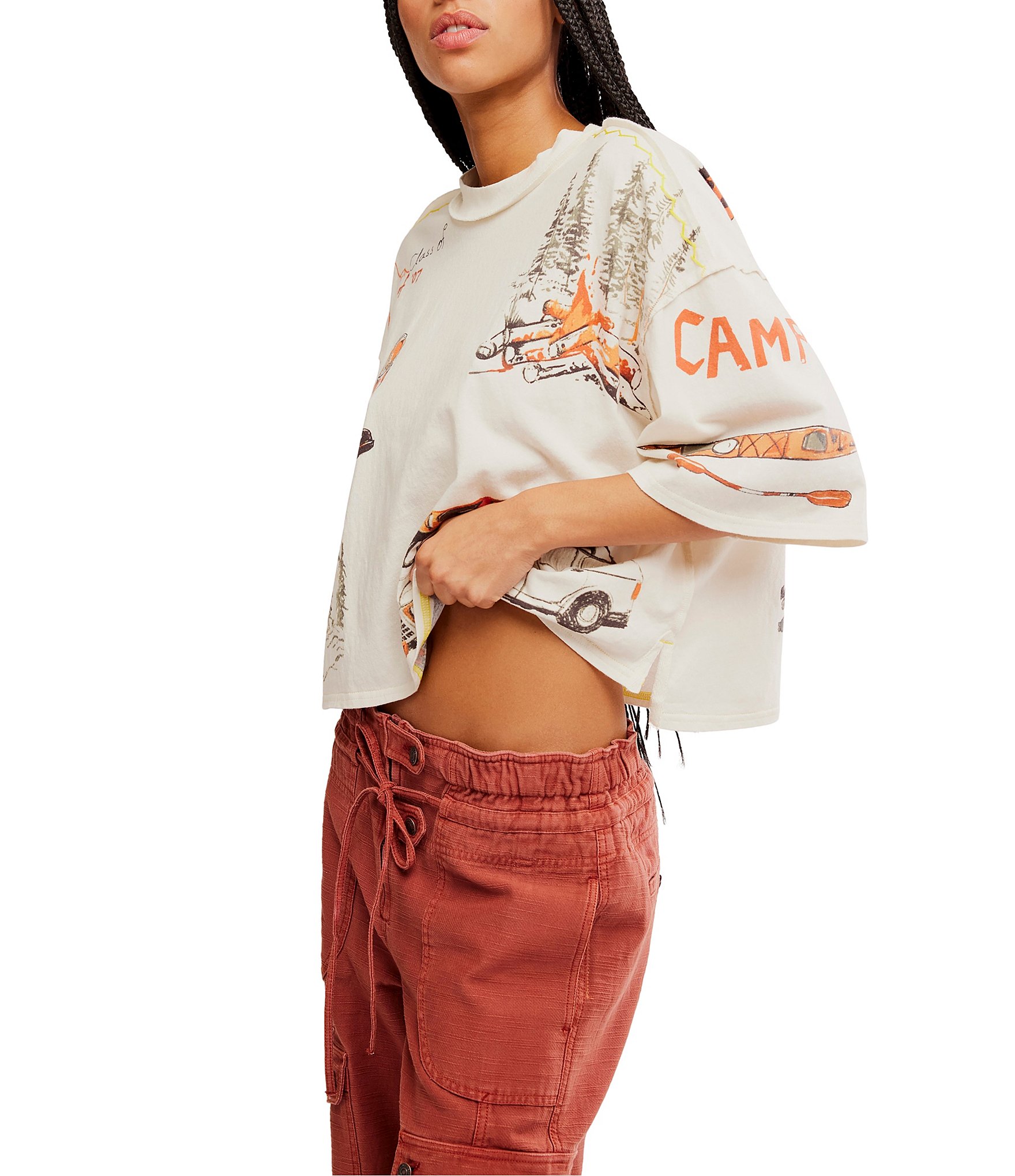 We The Free Mountain View Crew Neck Short Sleeve Graphic Tee