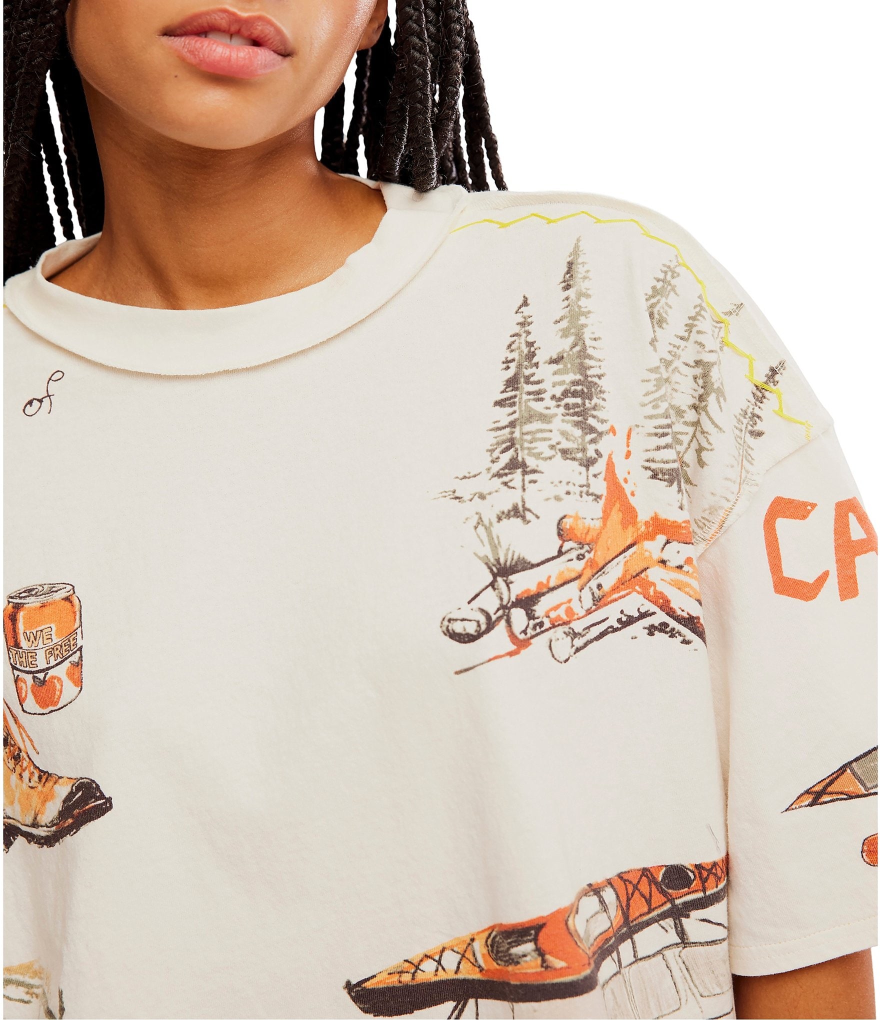 We The Free Mountain View Crew Neck Short Sleeve Graphic Tee