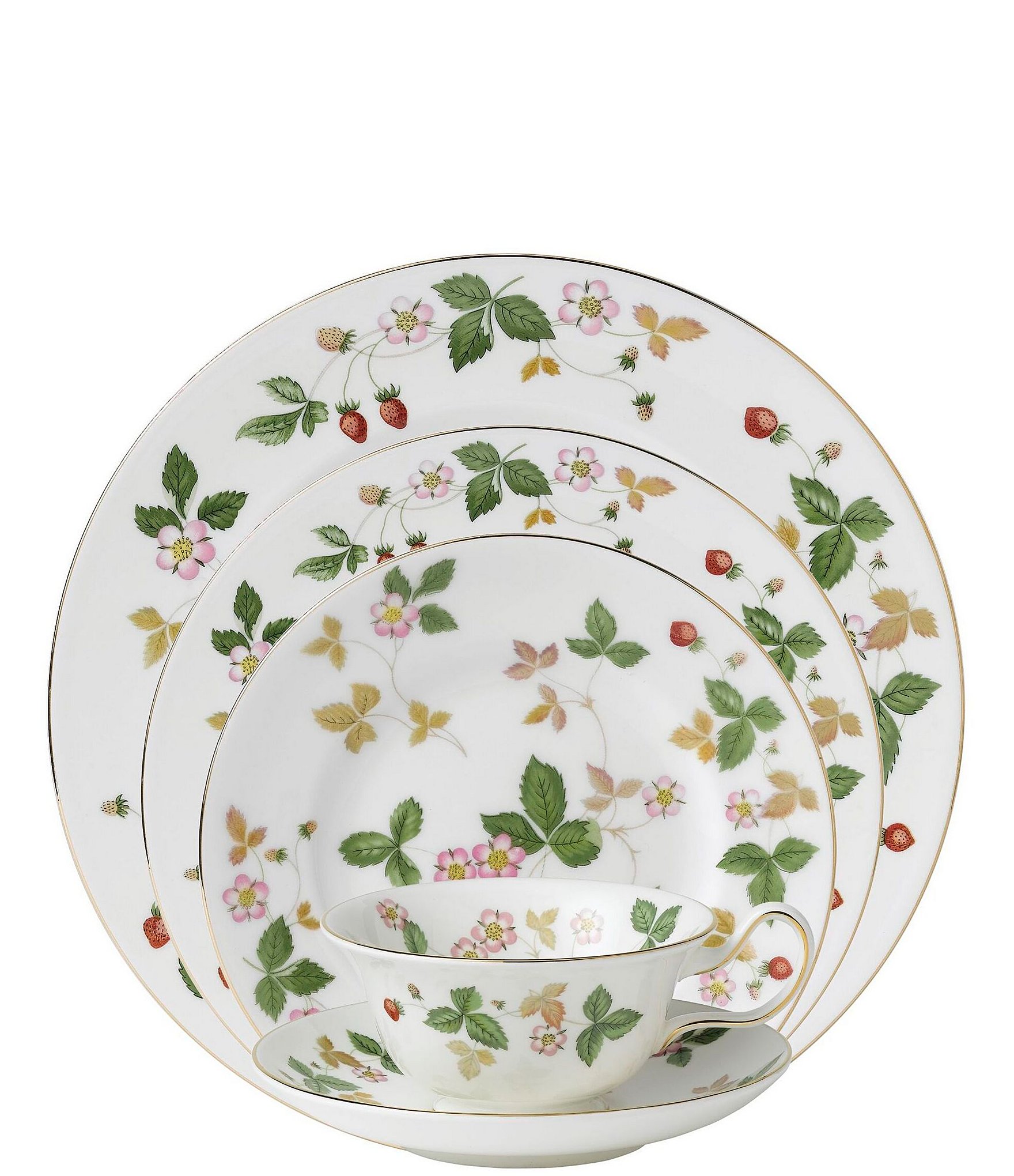 Wedgwood Wild Strawberry 5-Piece Place Setting | Dillard's