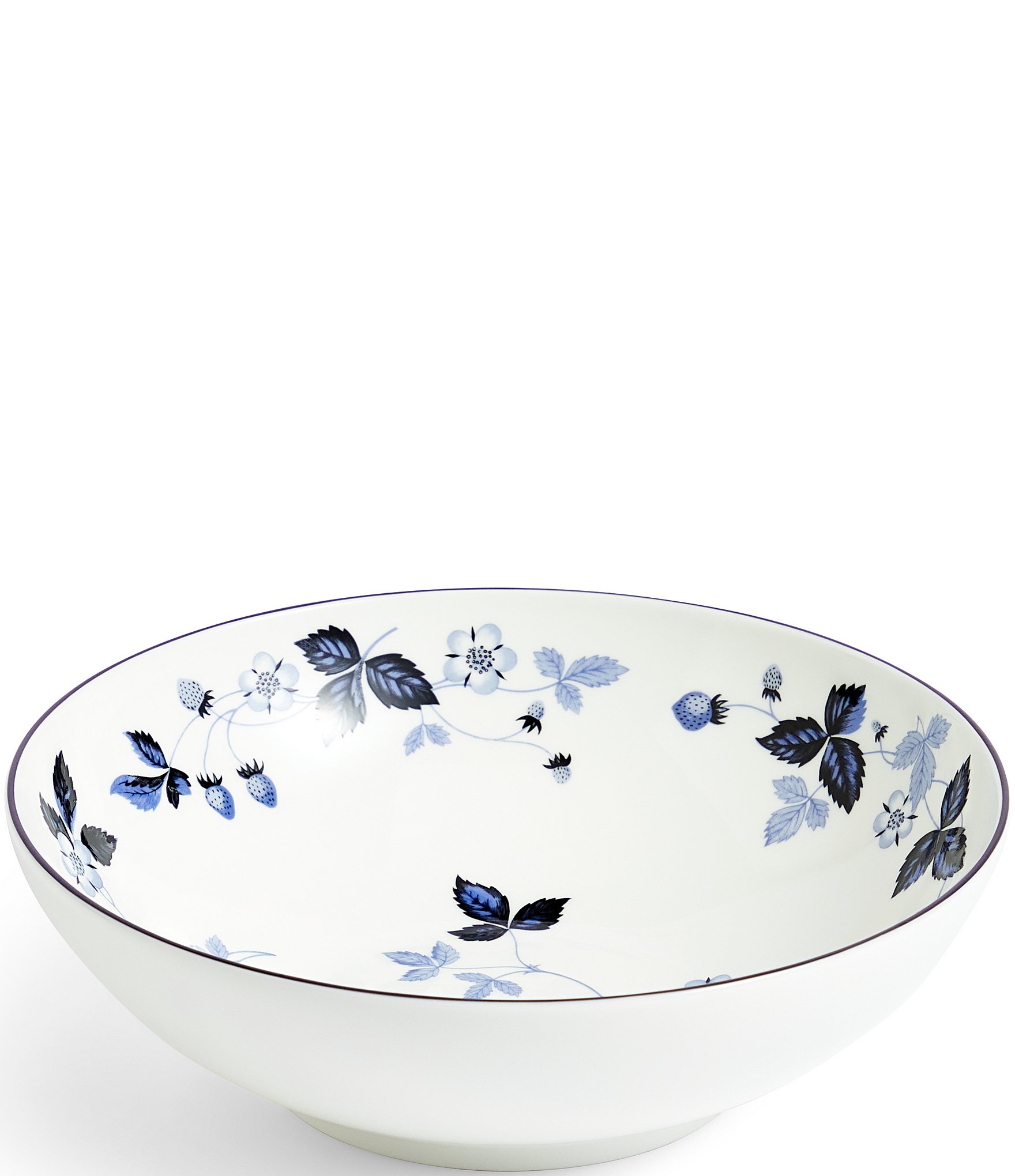 Wedgwood Wild Strawberry Inky Blue Wide Bowl