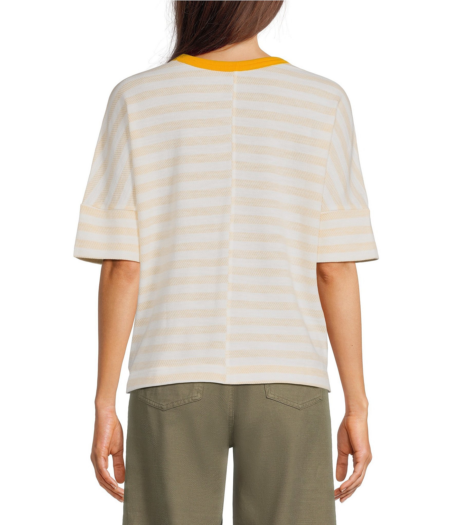 Westbound 3/4 Sleeve Crew Neck Top