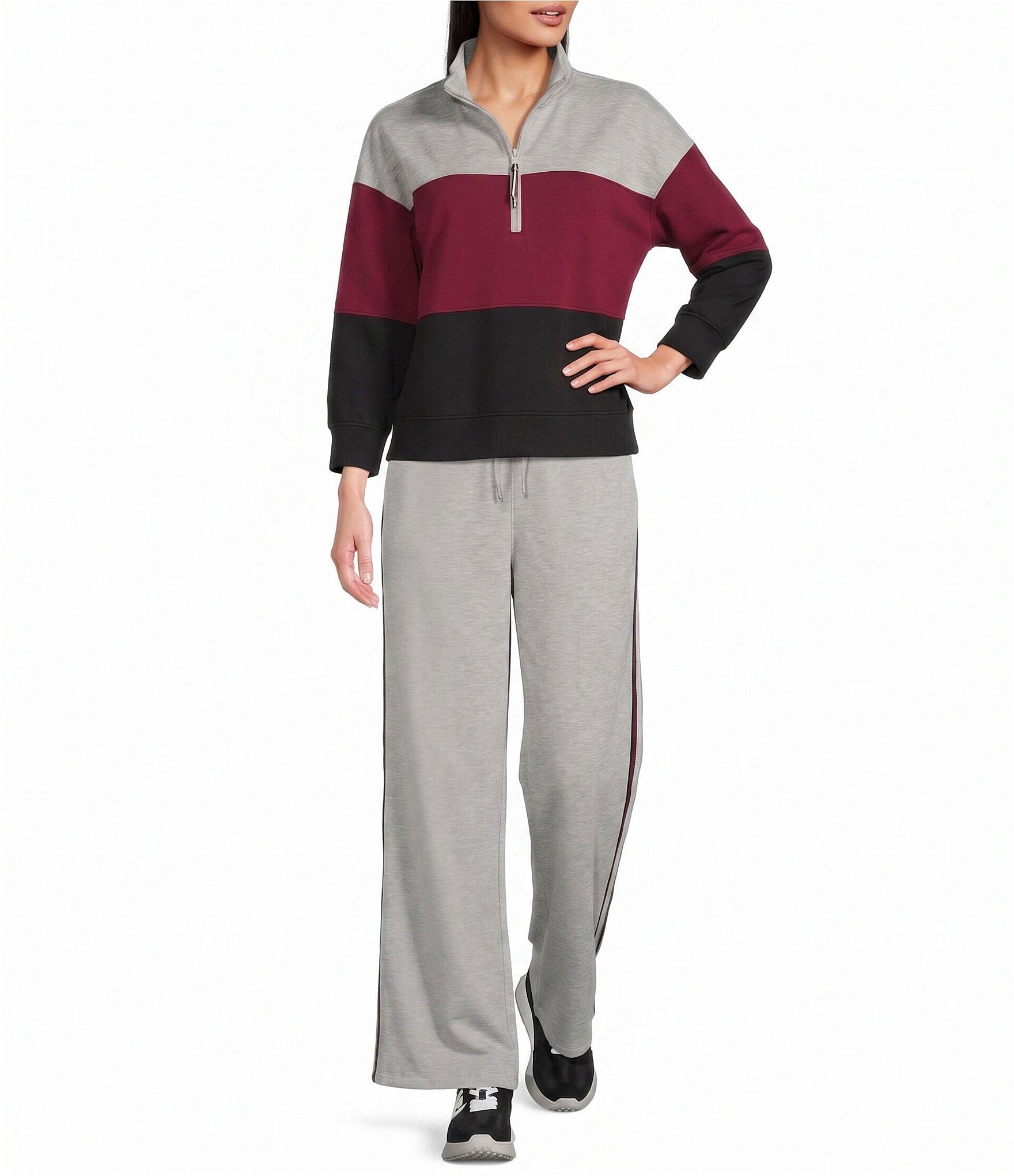 Westbound 3/4 Sleeve Quarter Zip Pullover