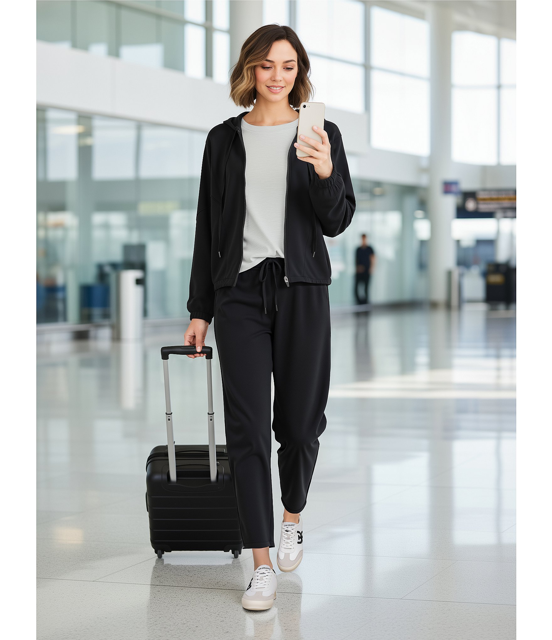 Westbound ULTRA LUXE Athleisure Coordinating Scuba Barrel Leg Drawstring Pants