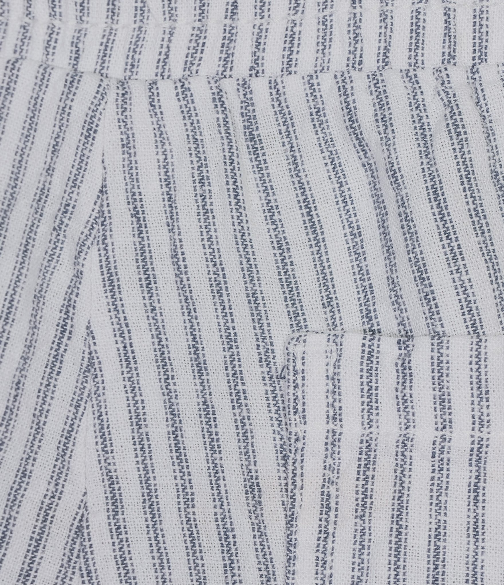 Westbound Blue White Stripe Crop Linen Blend Pants
